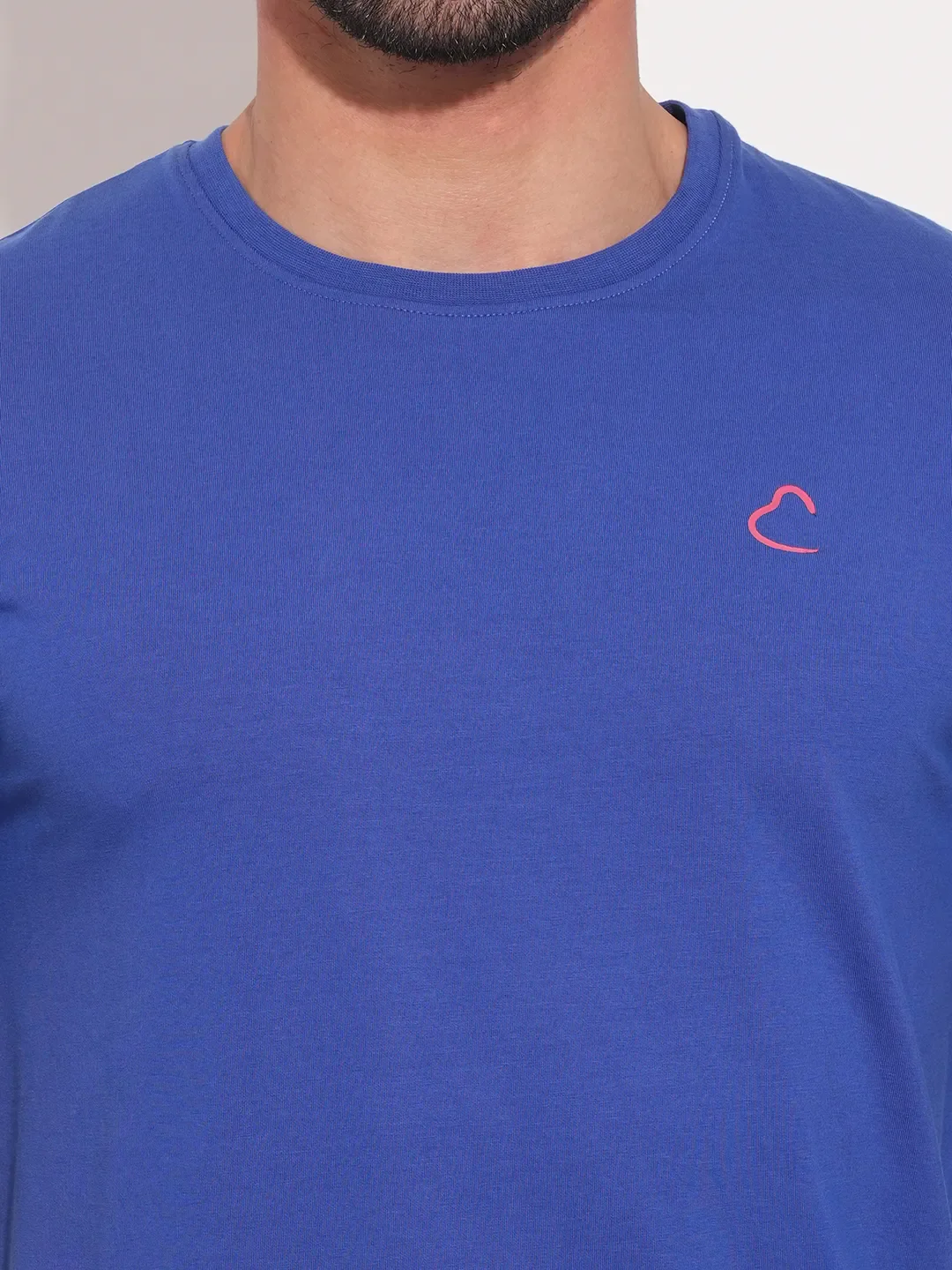 Blue Regular Fit Men's T-Shirt By Being Human Clothing - Image 7