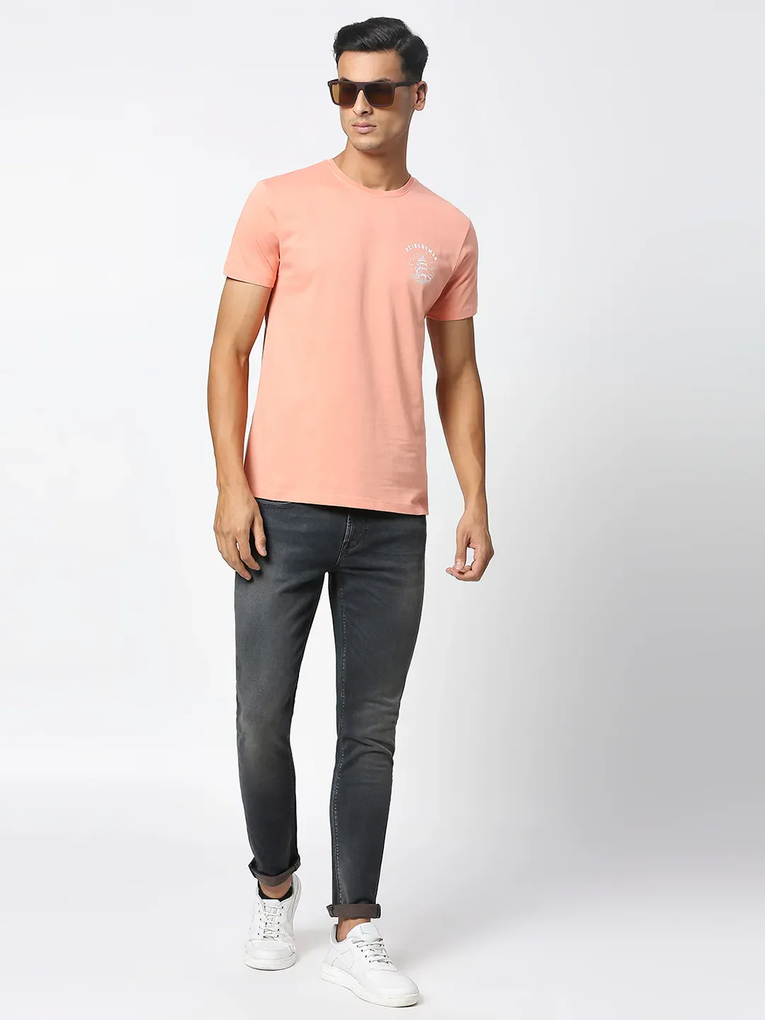 Coral Regular Fit Men's Short Sleeves T-Shirt by Being Human Clothing - Image 6