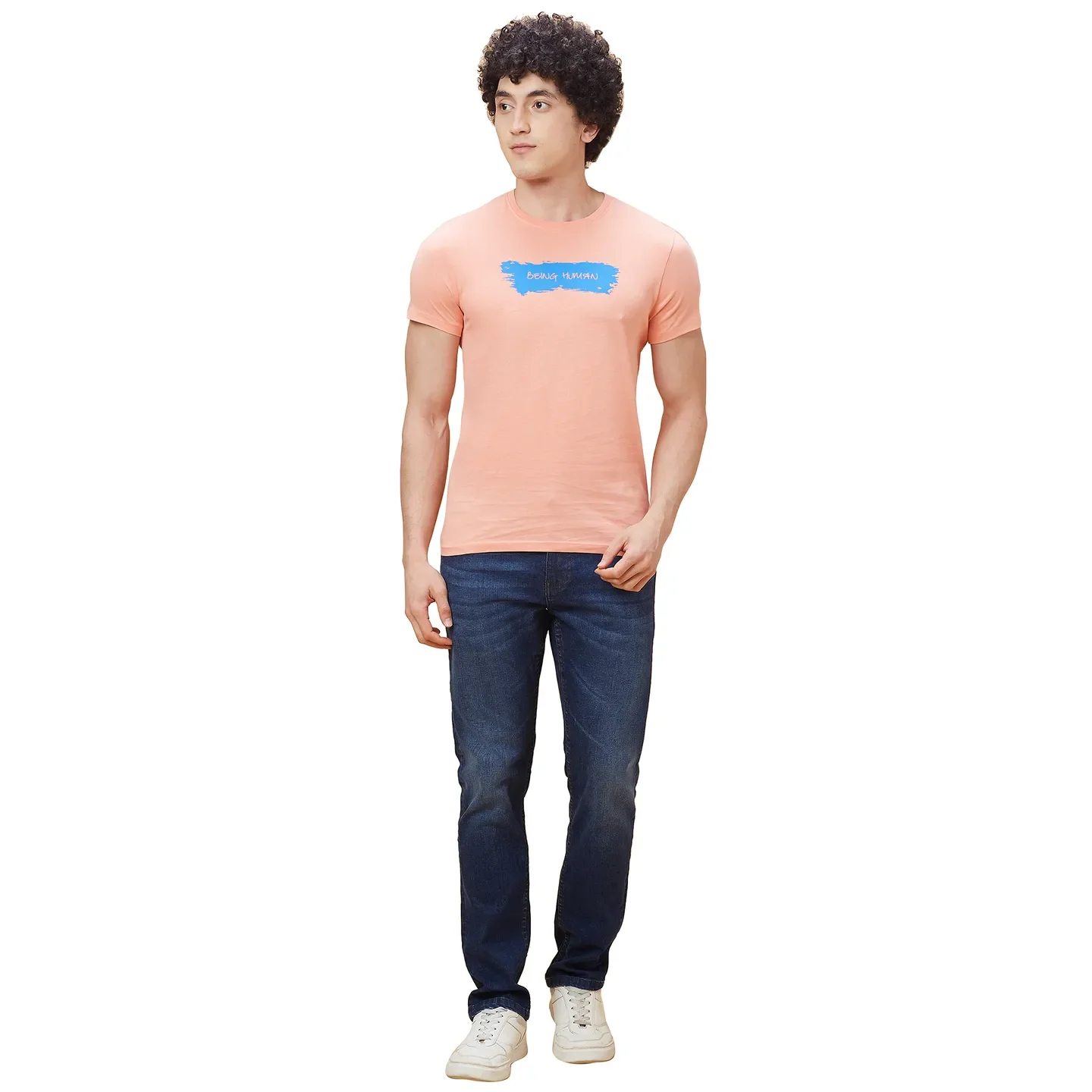 Coral Regular Fit Men's Short Sleeves T-Shirt by Being Human Clothing - Image 2