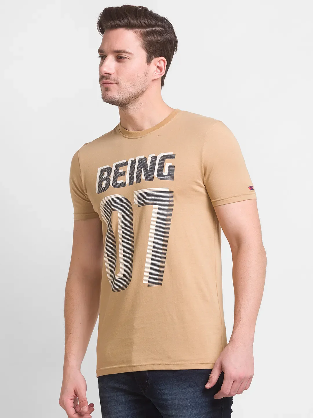 Iced Coffee Regular Fit Round Neck Men's T-Shirt by Being Human Clothing - Image 3