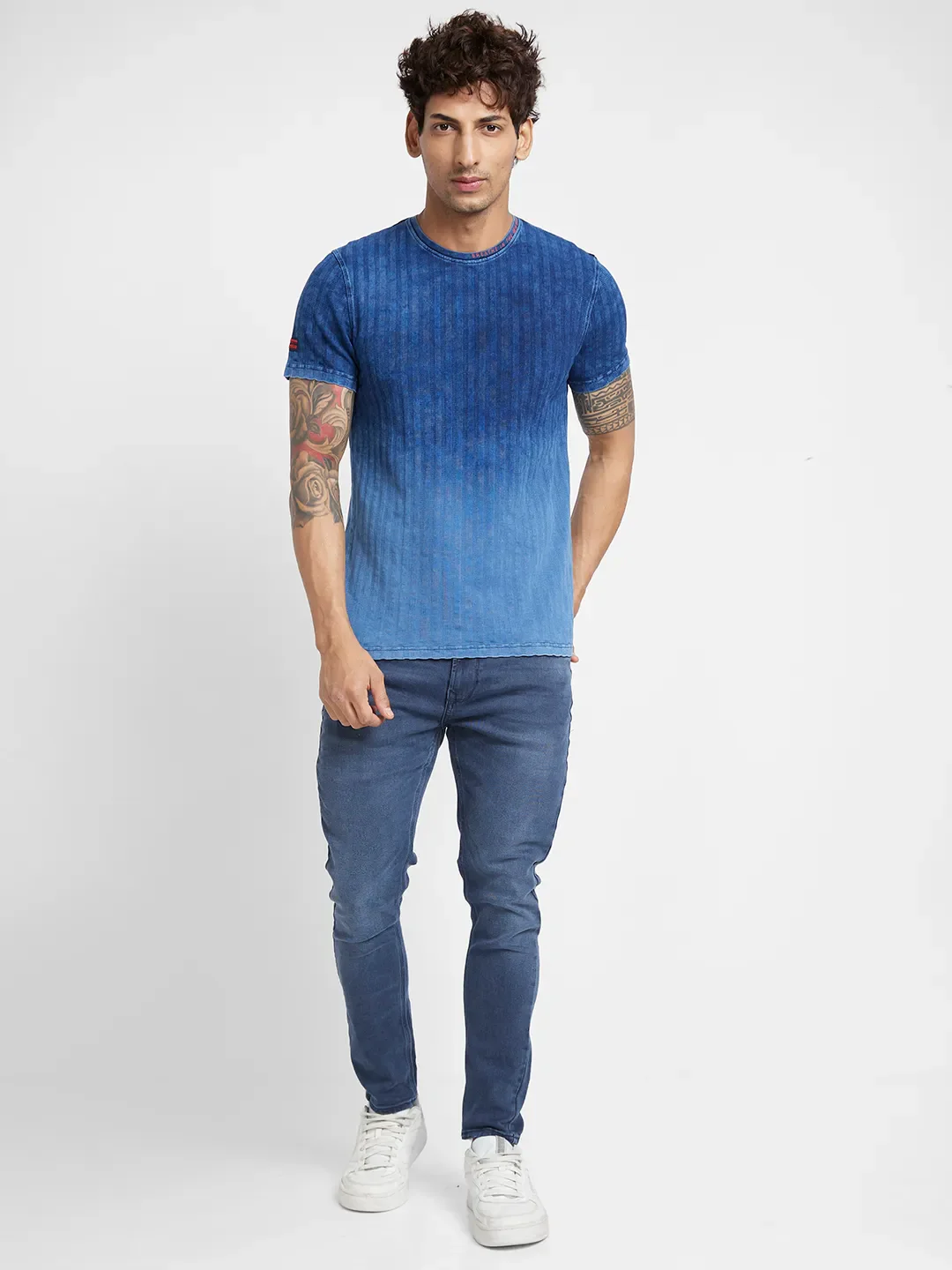 Purple Regular Fit Men's Short Sleeves T-Shirt by Being Human Clothing - Image 2