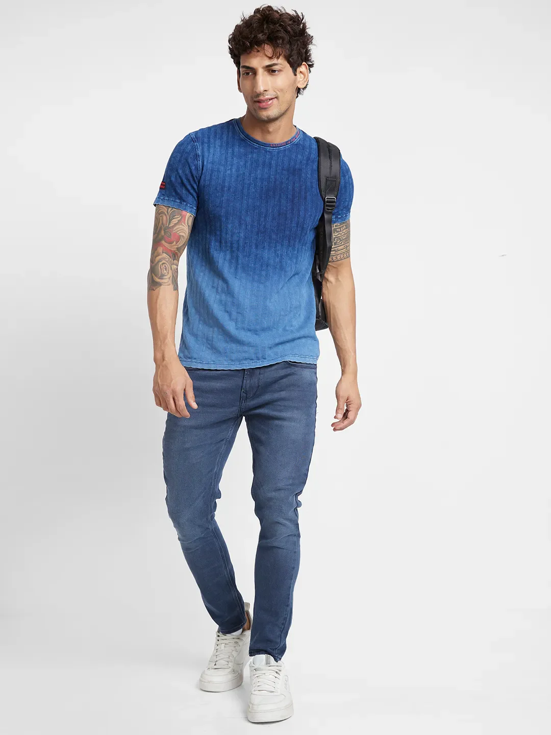 Purple Regular Fit Men's Short Sleeves T-Shirt by Being Human Clothing - Image 6