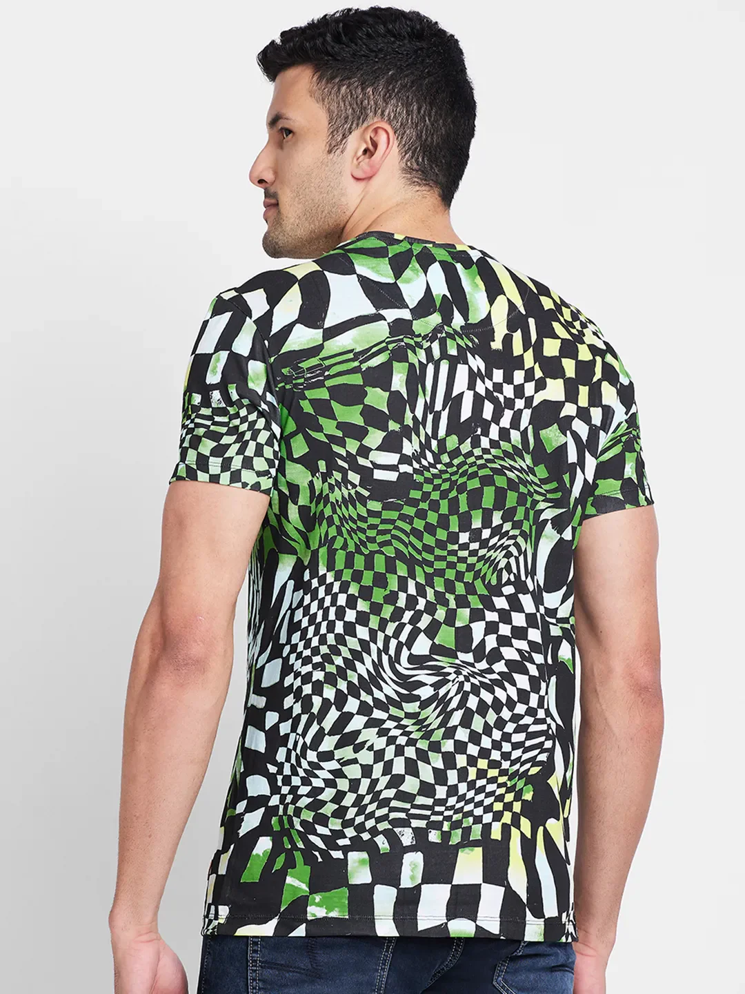 Moss Regular Fit Round Neck Men's T-Shirt by Being Human Clothing - Image 3