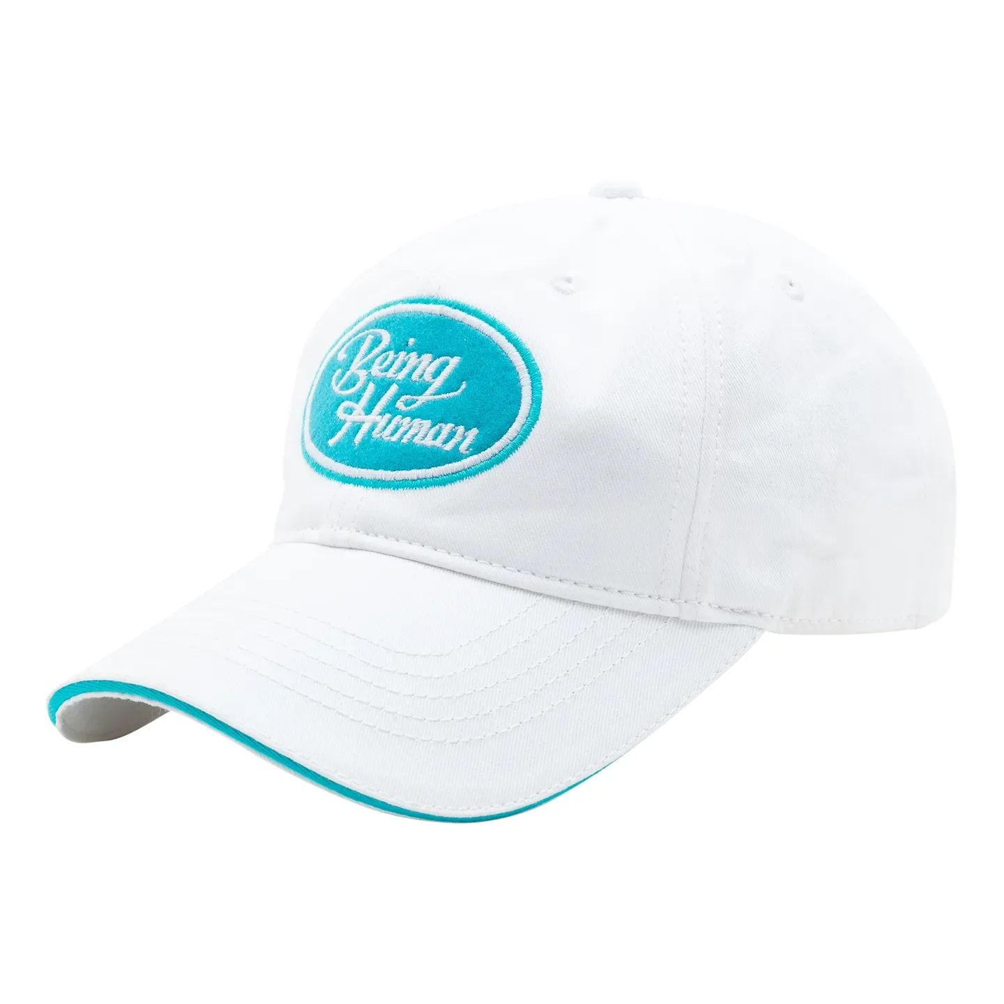 White Cotton Unisex Cap by Being Human Clothing - Image 3