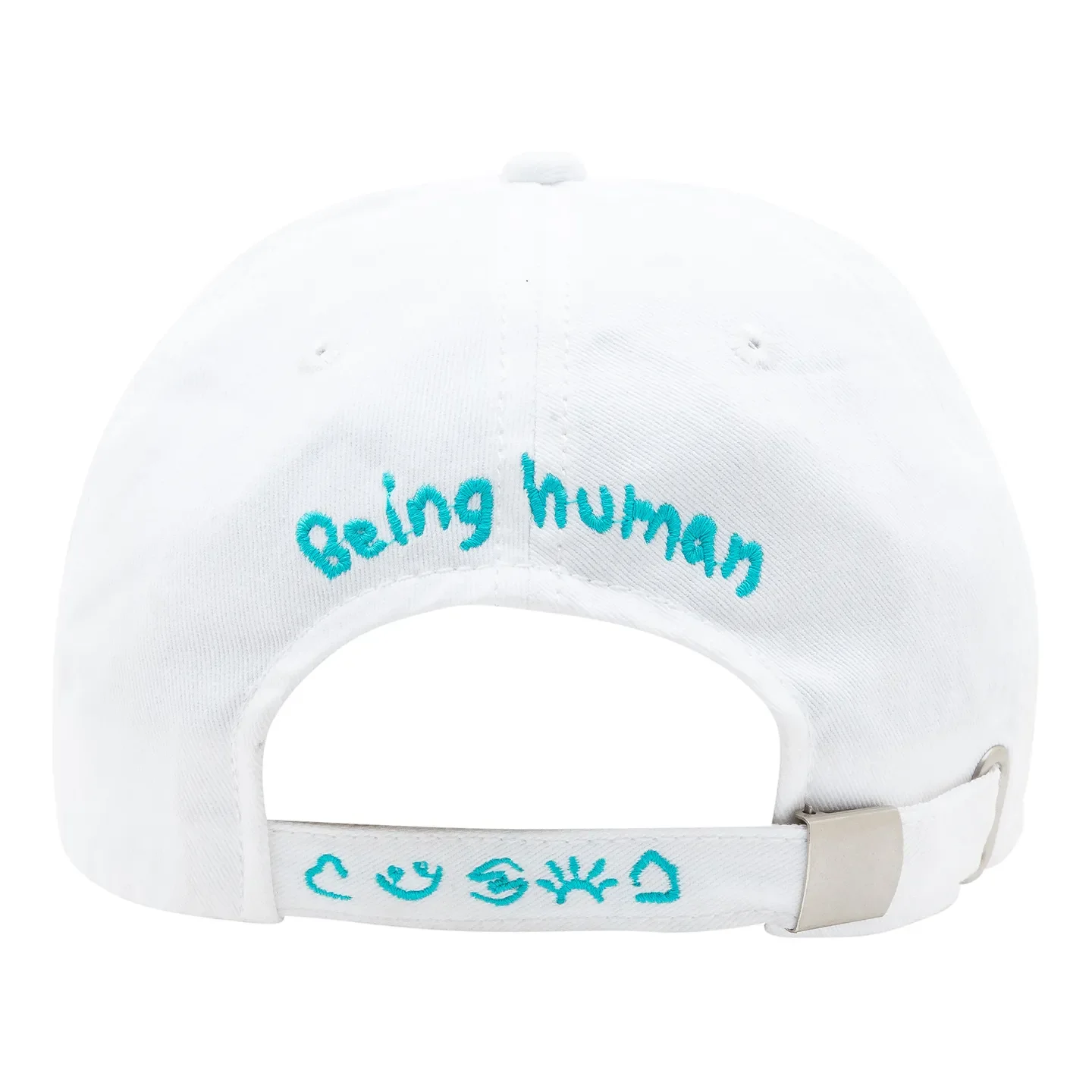White Cotton Unisex Cap by Being Human Clothing - Image 4