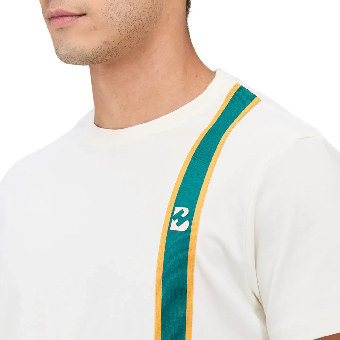 Chalk Easy Fit Round Neck Men's T-Shirt by Being Human Clothing - Image 5