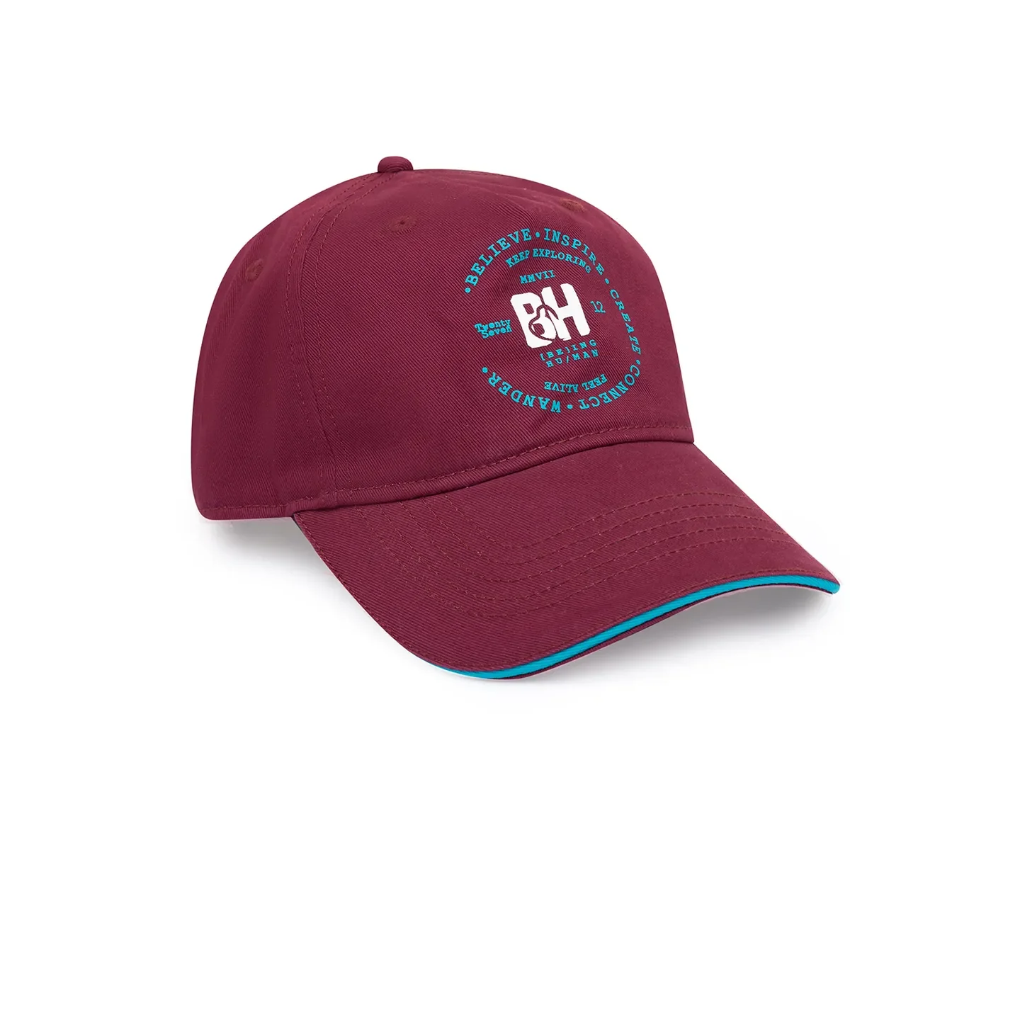Wine Cotton Unisex Cap by Being Human Clothing - Image 3