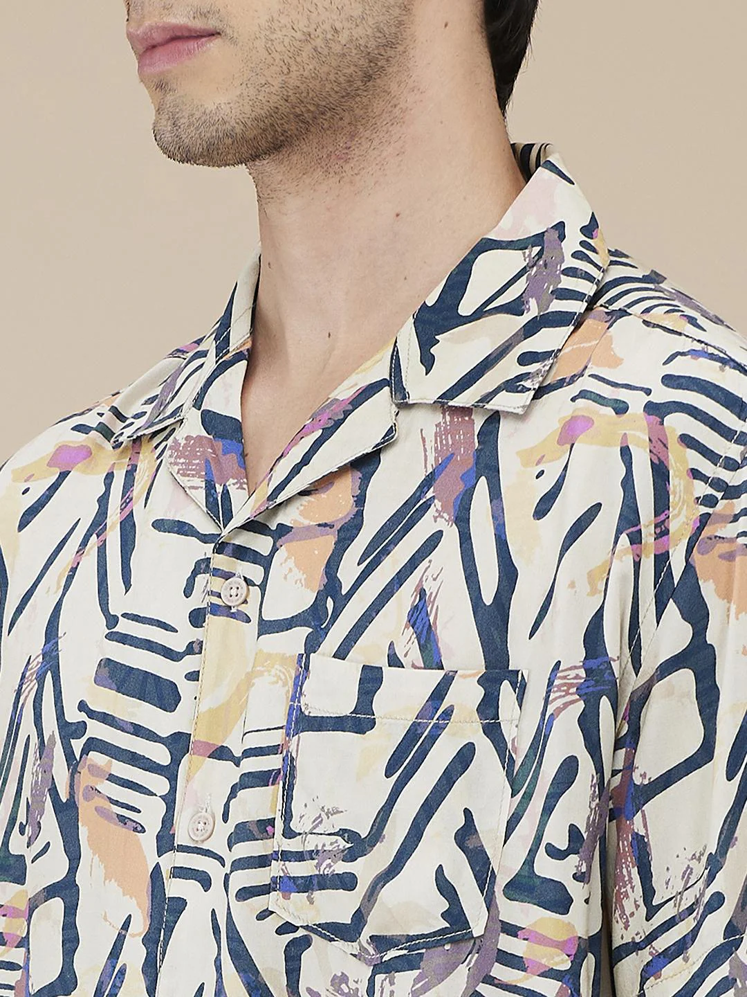 Yellow Easy Fit Regular Collar Men's Shirt by Being Human Clothing - Image 4