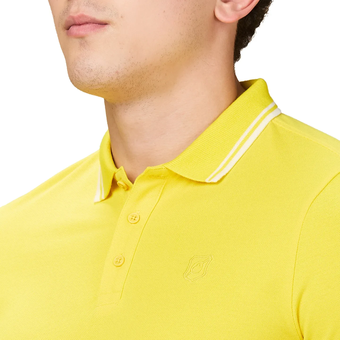 Yellow Regular Fit Men's Polo T-shirt by Being Human Clothing - Image 5