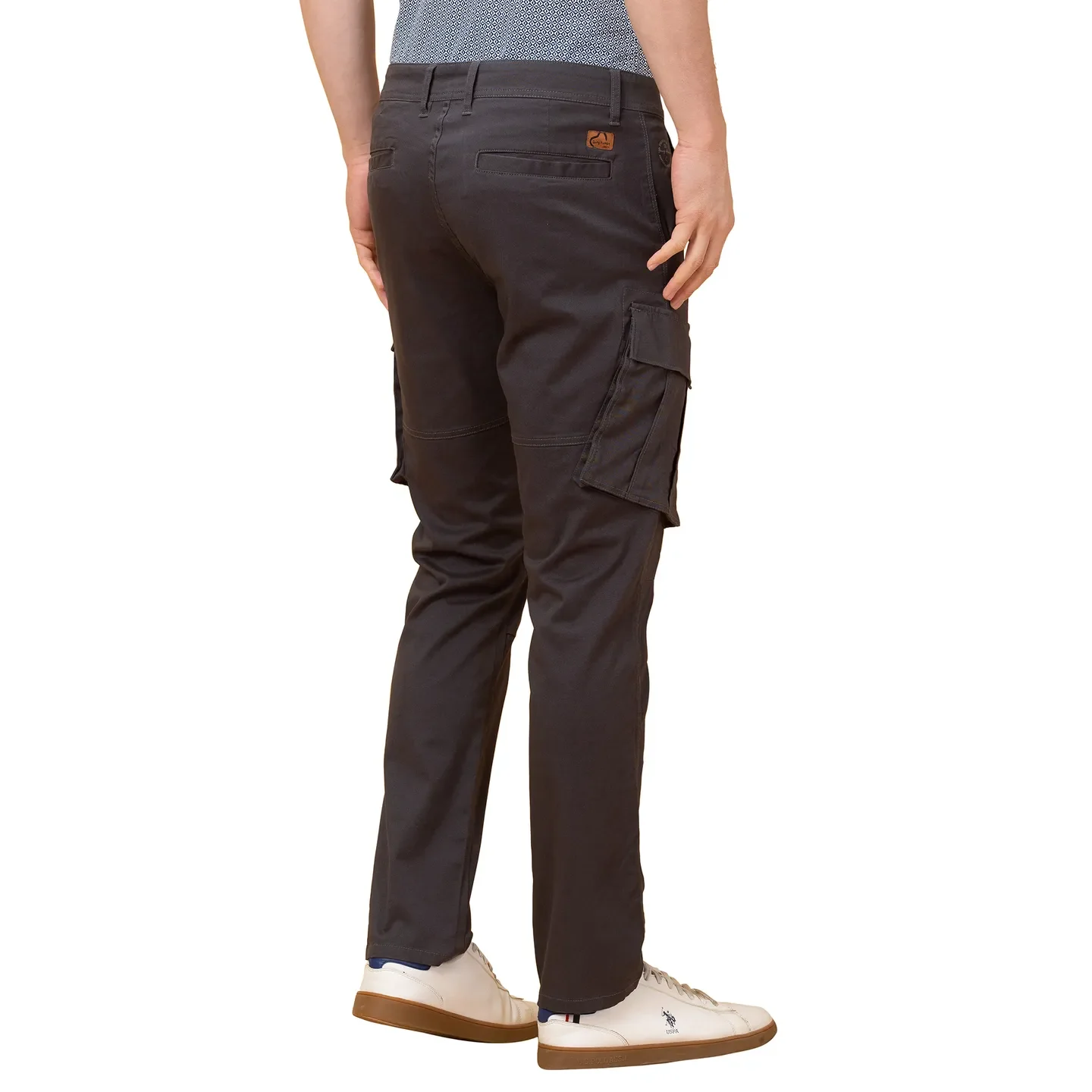 Charcoal Easy Fit Cargos for Men By Being Human Clothing - Image 3