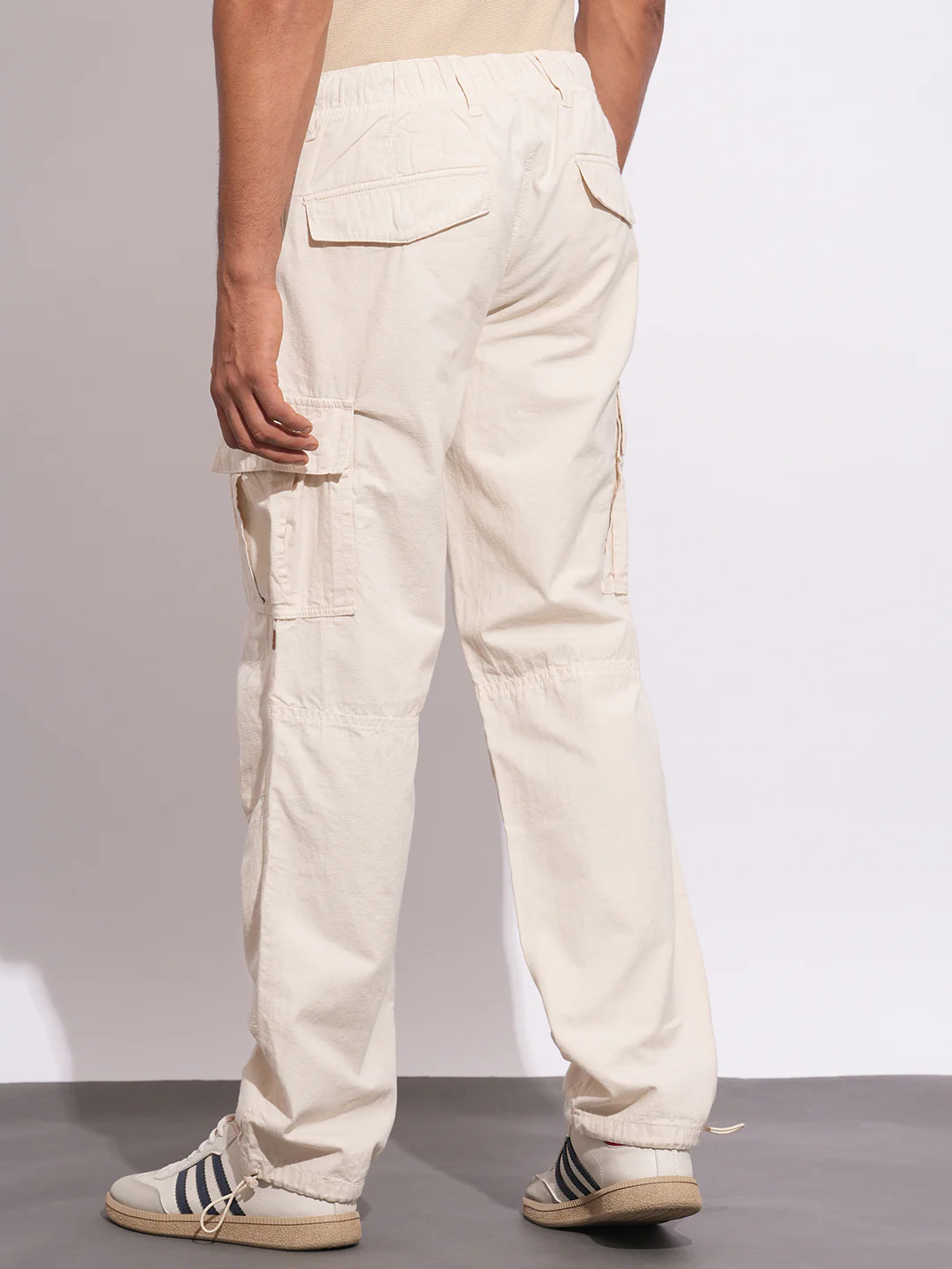Fawn Loose Fit Cargo For Men By Being Human Clothing - Image 3