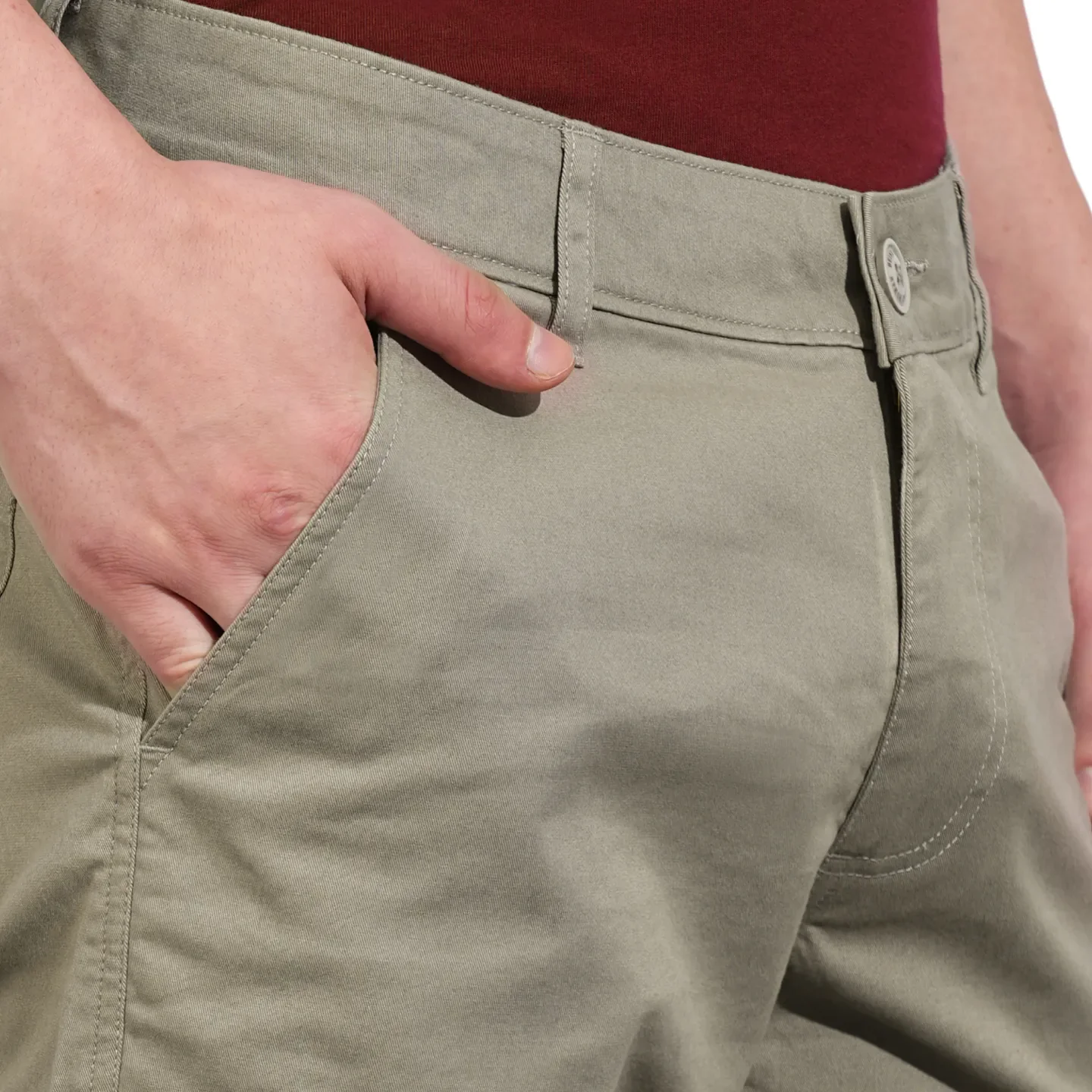 Grey Slim Fit Men's Cargos by Being Human Clothing - Image 6