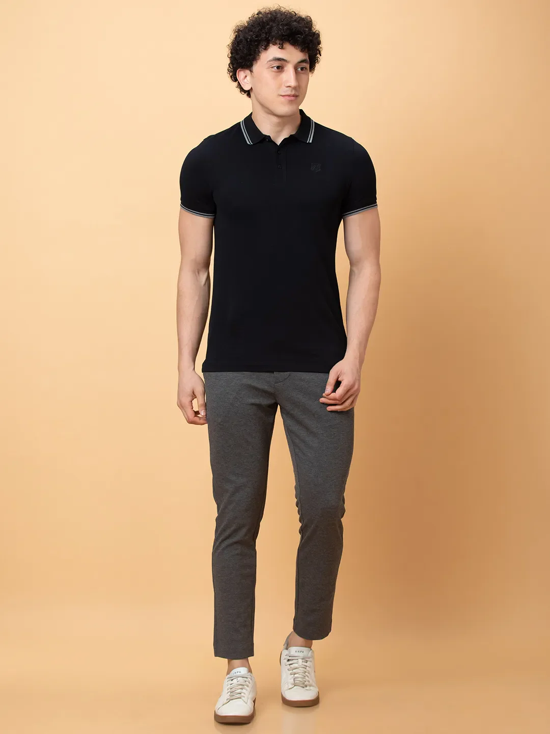 Grey Cropped fit Men's Chinos by Being Human Clothing - Image 2
