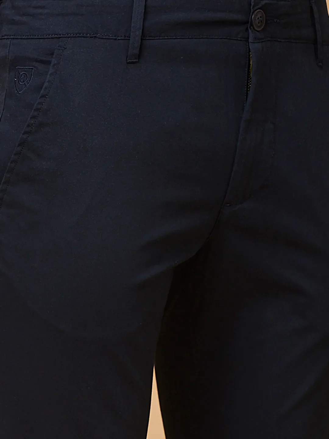 Navy Slim Fit Chinos For Men By Being Human Clothing - Image 5