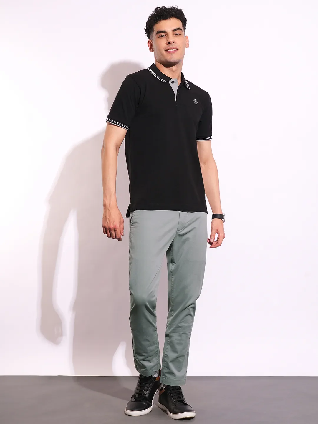 Grey Slim Fit Men's Chinos by Being Human Clothing - Image 4