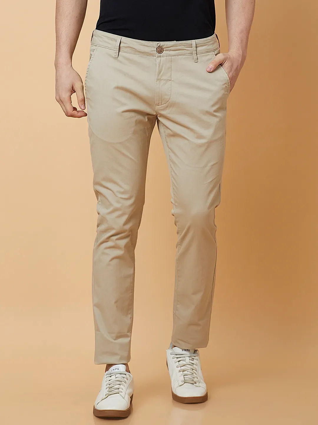 Stone Slim Fit Chinos For Men By Being Human Clothing
