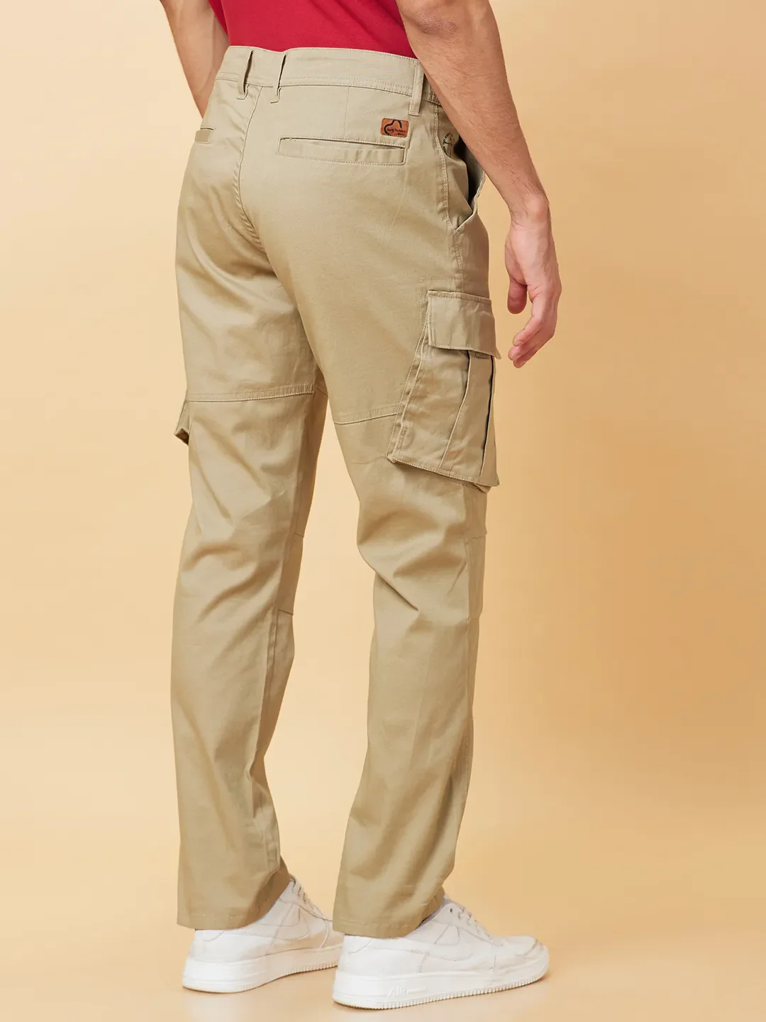 Grey Cropped fit Men's Chinos by Being Human Clothing - Image 3
