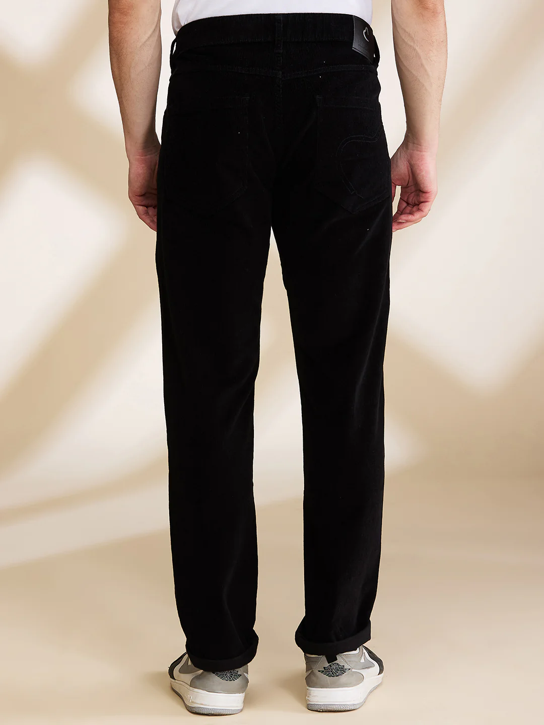Black Slim Fit Denims For Men By Being Human Clothing - Image 3