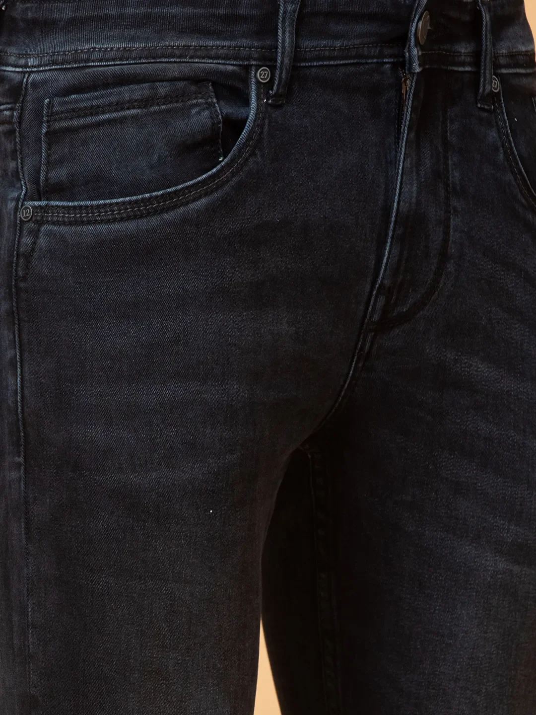 Black Cropped fit Men's Denims by Being Human Clothing - Image 5