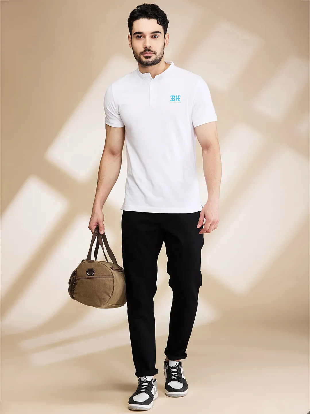 Black Cropped fit Men's Denims by Being Human Clothing - Image 6