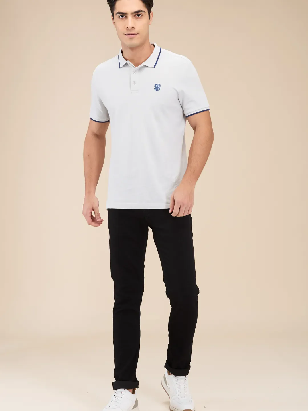 Black Slim Fit Men's Denims by Being Human Clothing - Image 2
