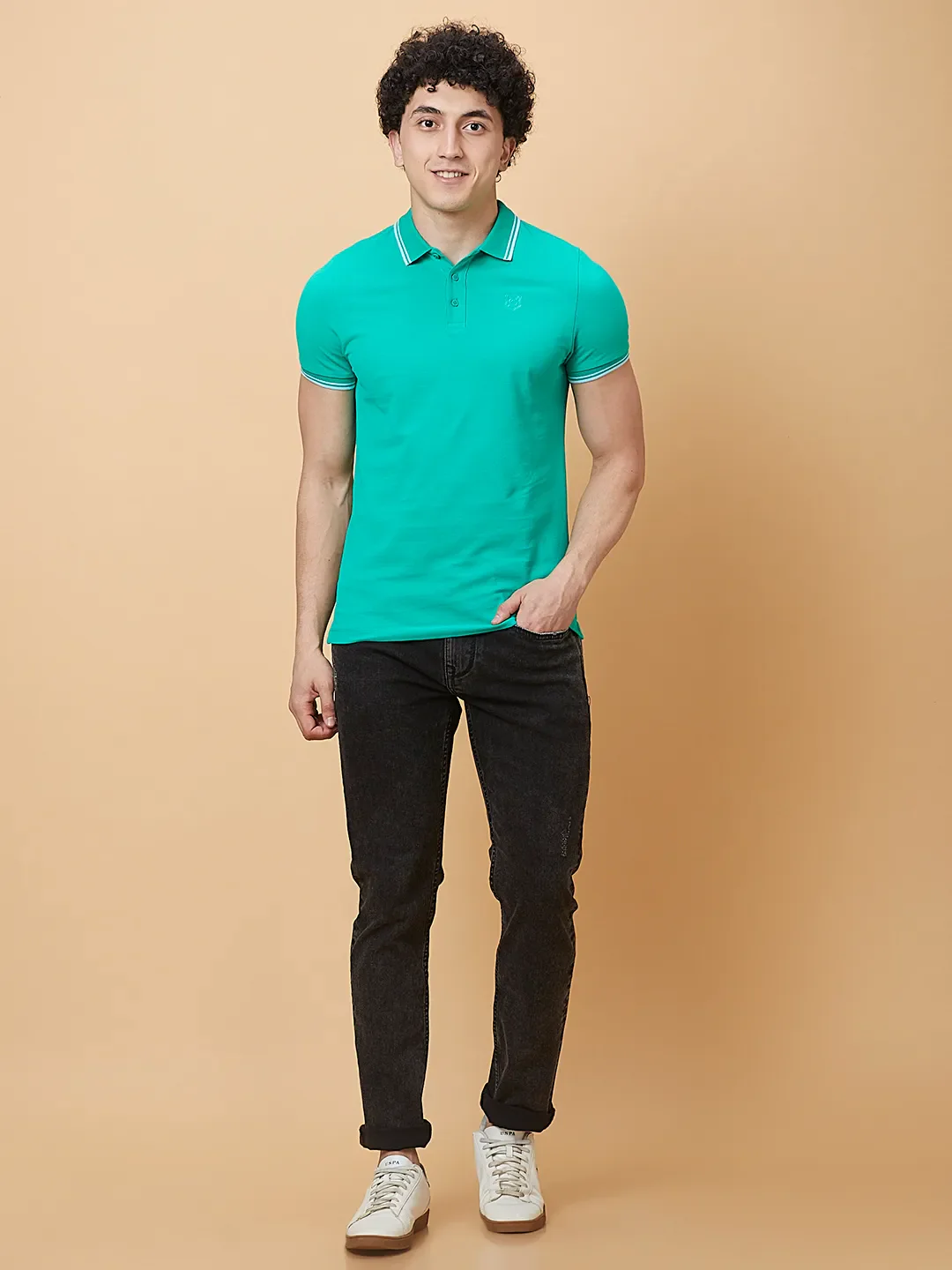 Black Boot Cut Fit Men's Denims by Being Human Clothing - Image 2