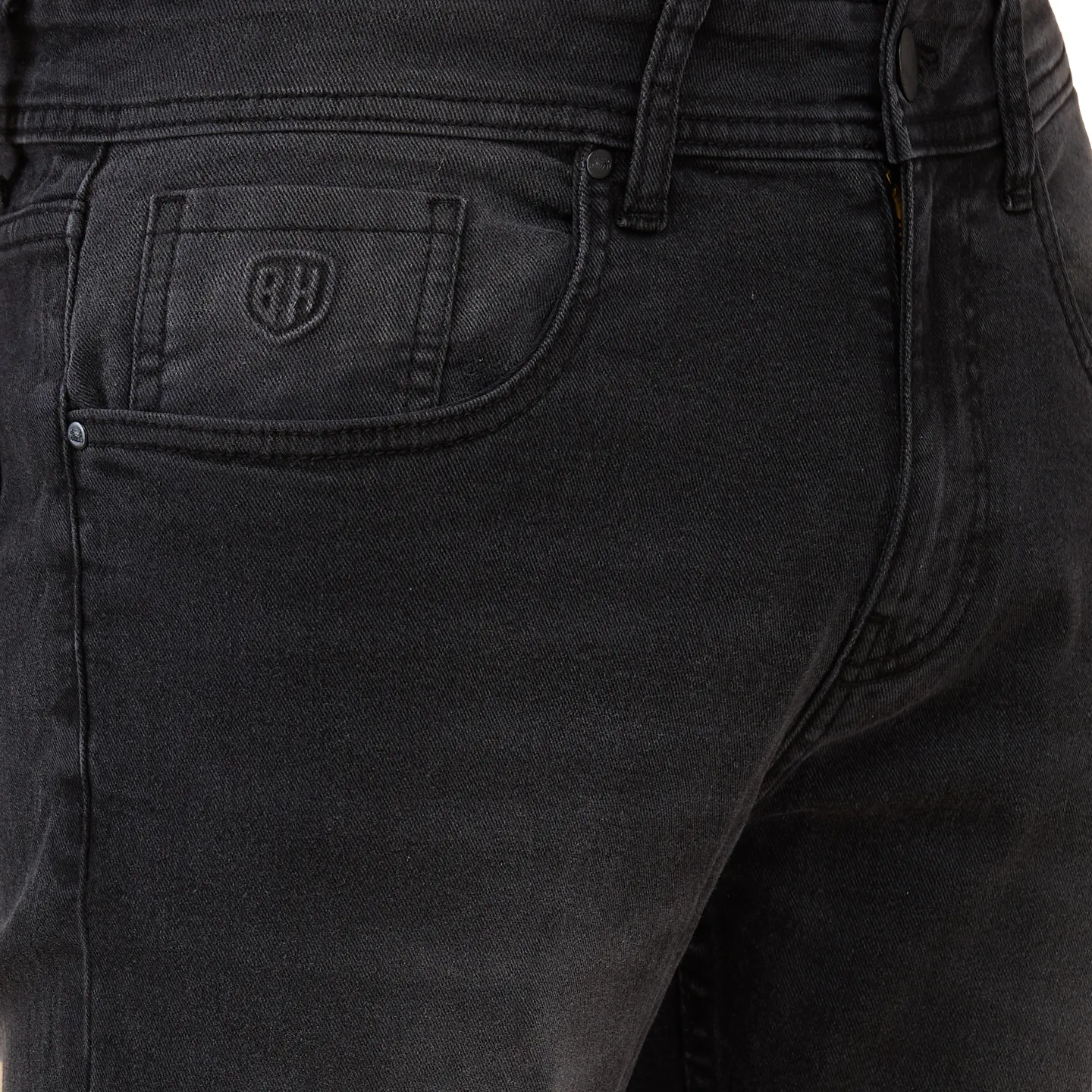 Black Straight Fit Men's Denims by Being Human Clothing - Image 5