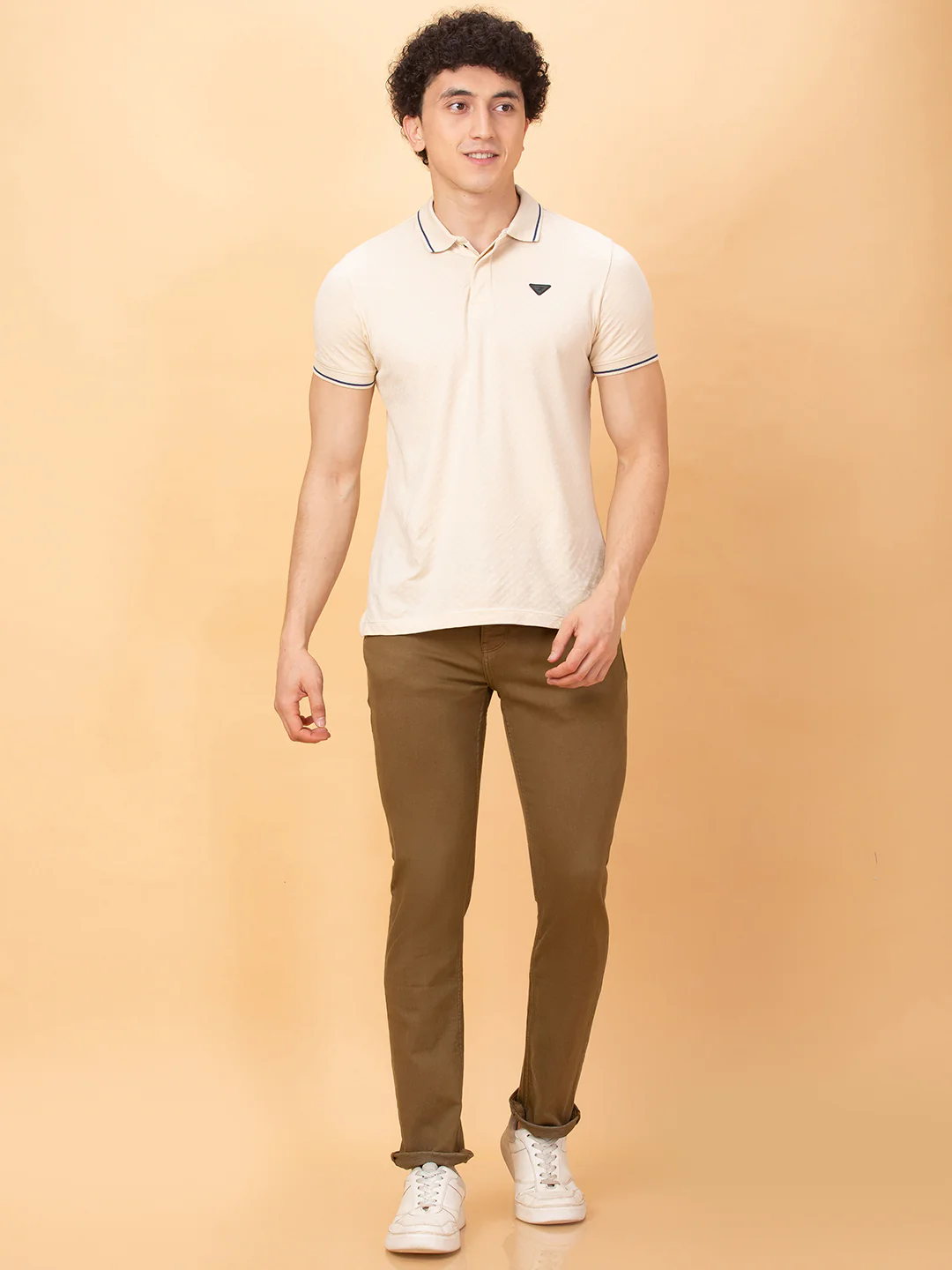 Camel Straight Fit Denims For Men By Being Human Clothing - Image 2