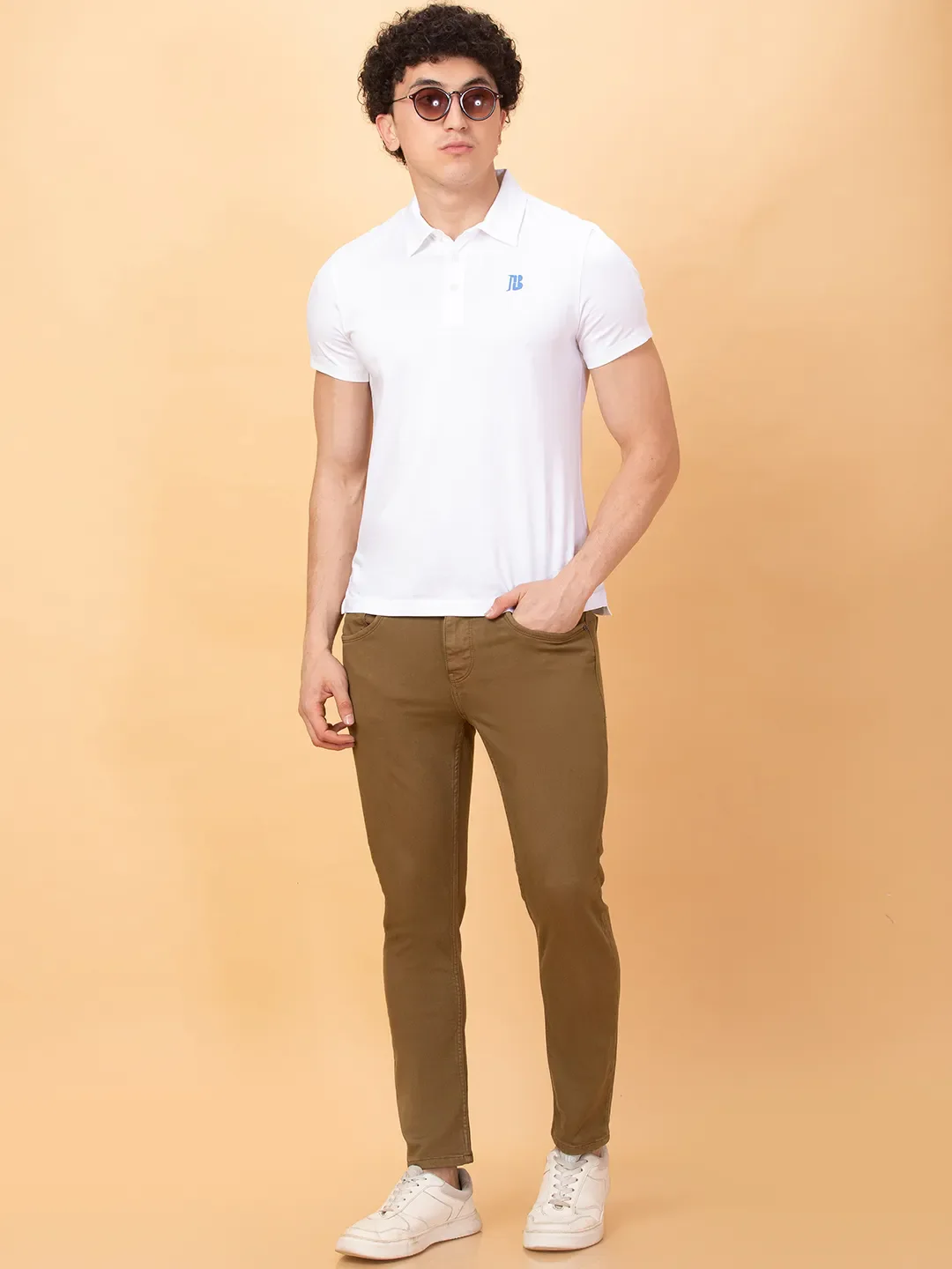 Brown Cropped fit Men's Denims by Being Human Clothing - Image 6