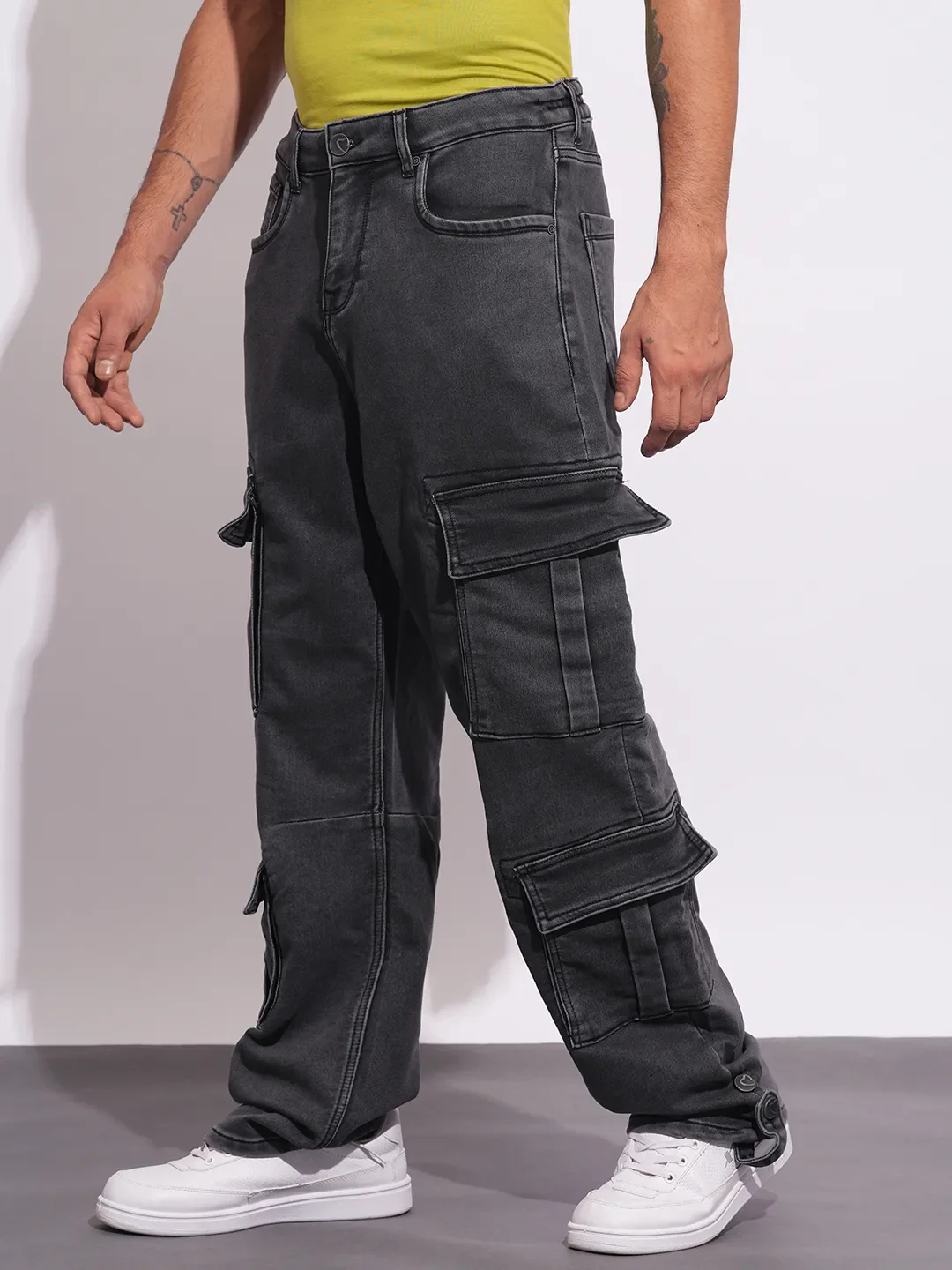 Grey Anti Fit Men's Denims by Being Human Clothing - Image 2