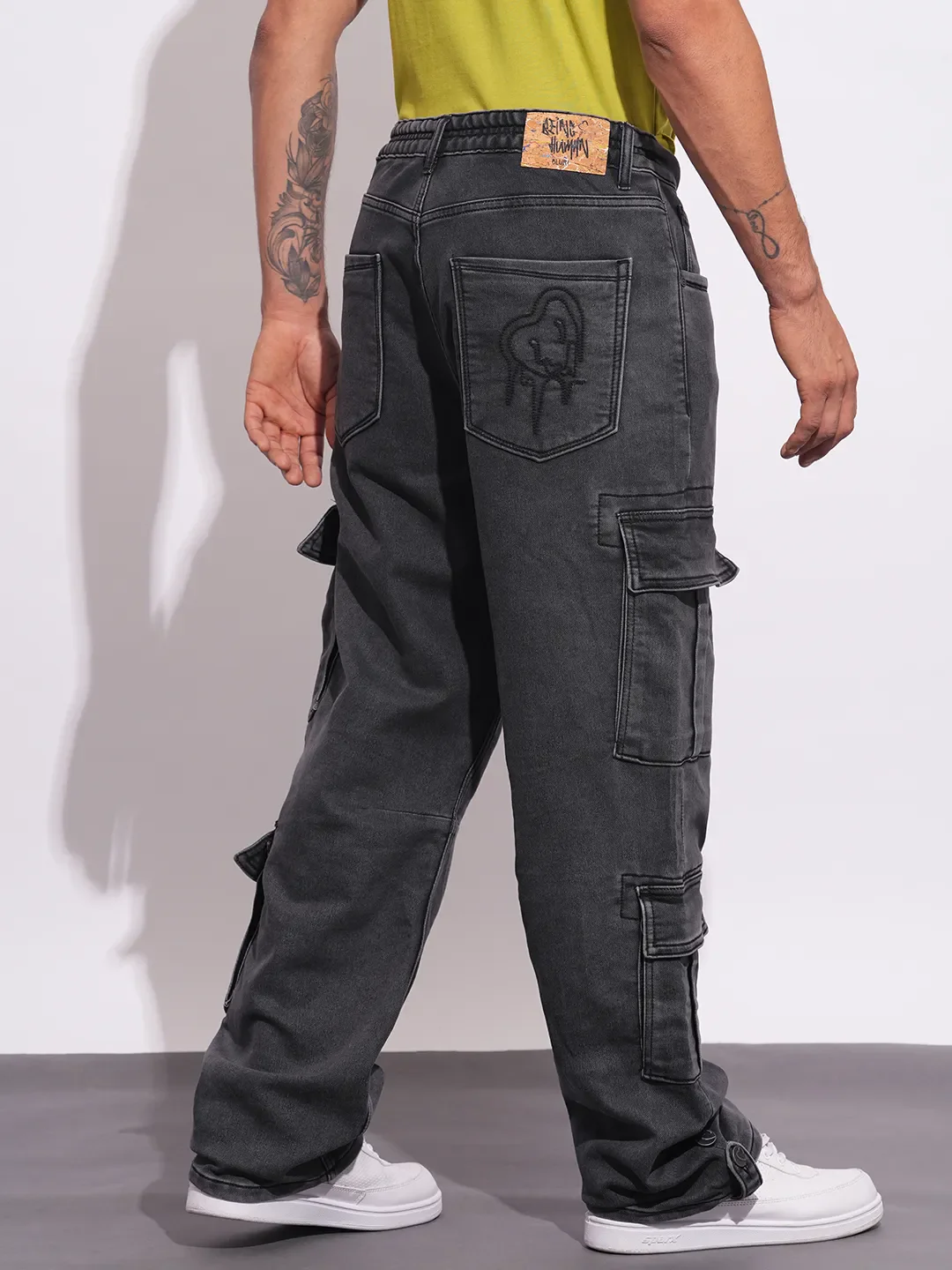 Grey Anti Fit Men's Denims by Being Human Clothing - Image 3