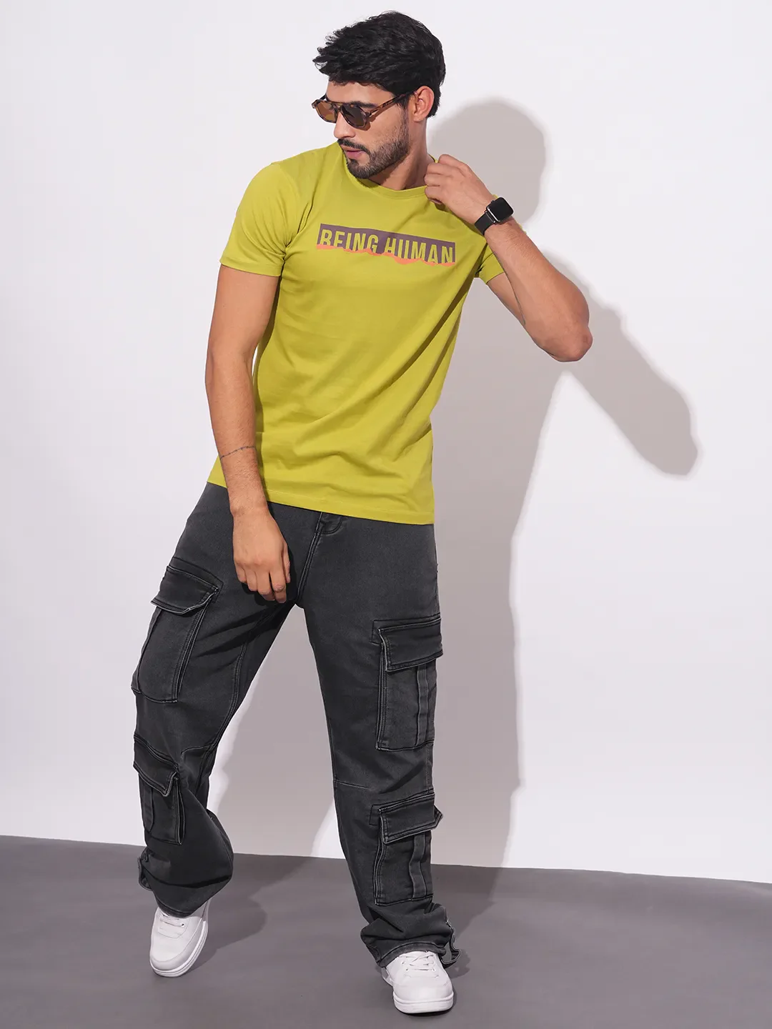 Grey Anti Fit Men's Denims by Being Human Clothing - Image 4