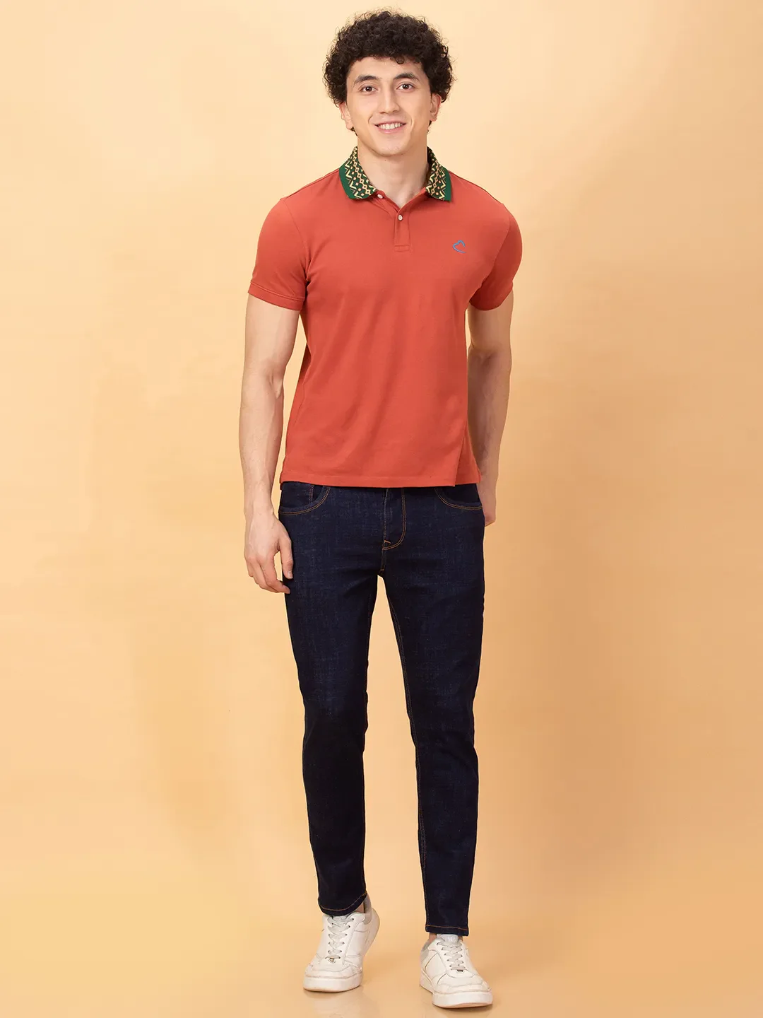 Blue Cropped fit Men's Denims by Being Human Clothing - Image 2