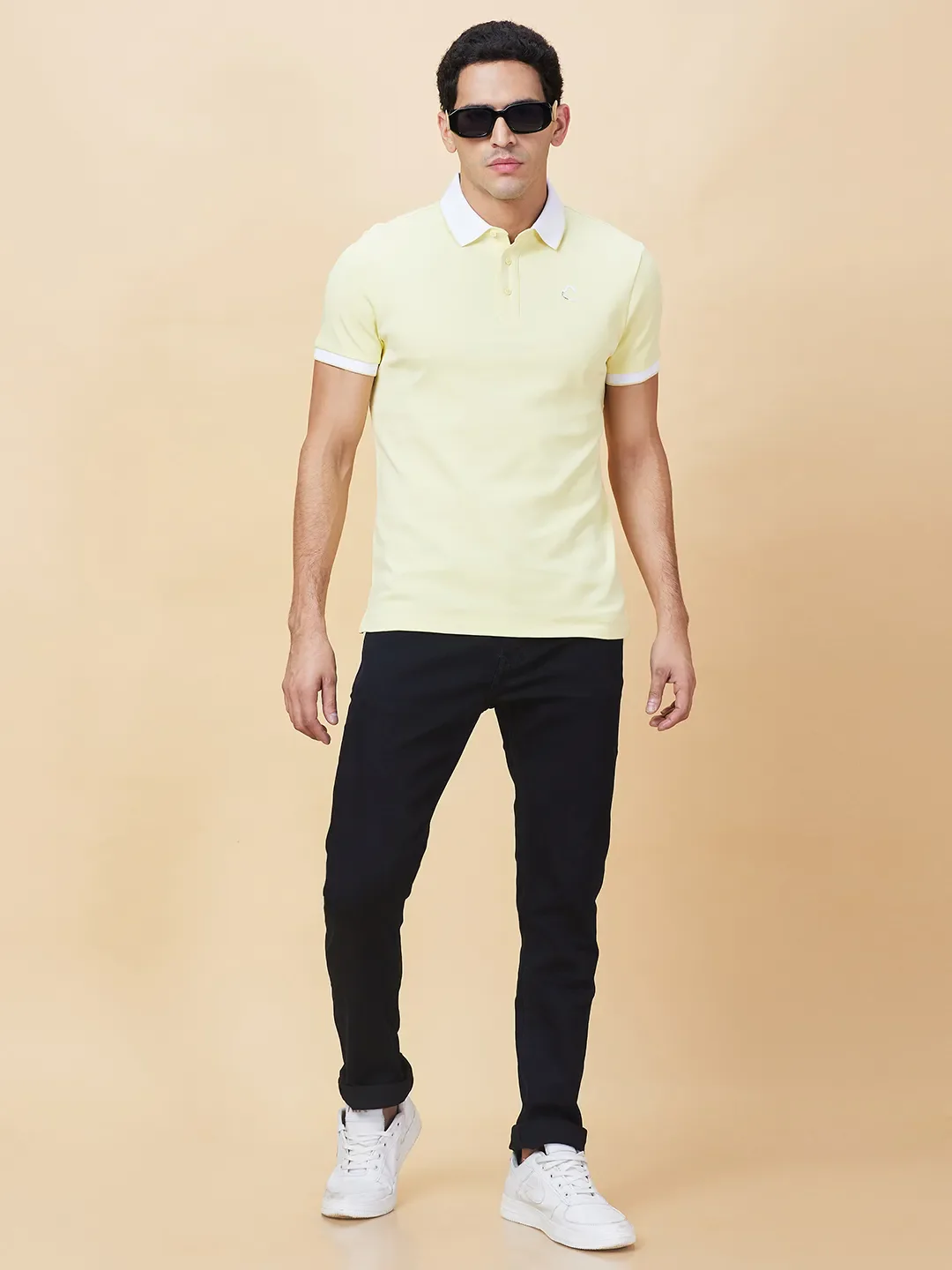 Dark Black Straight Fit Denims For Men By Being Human Clothing - Image 6