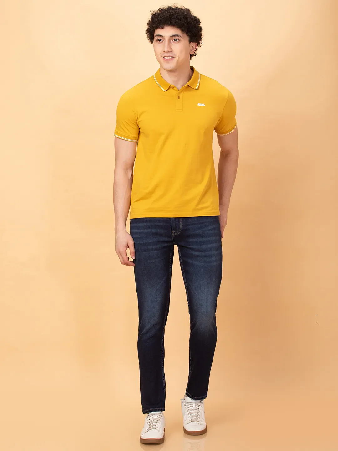 Blue Cropped fit Men's Denims by Being Human Clothing - Image 2