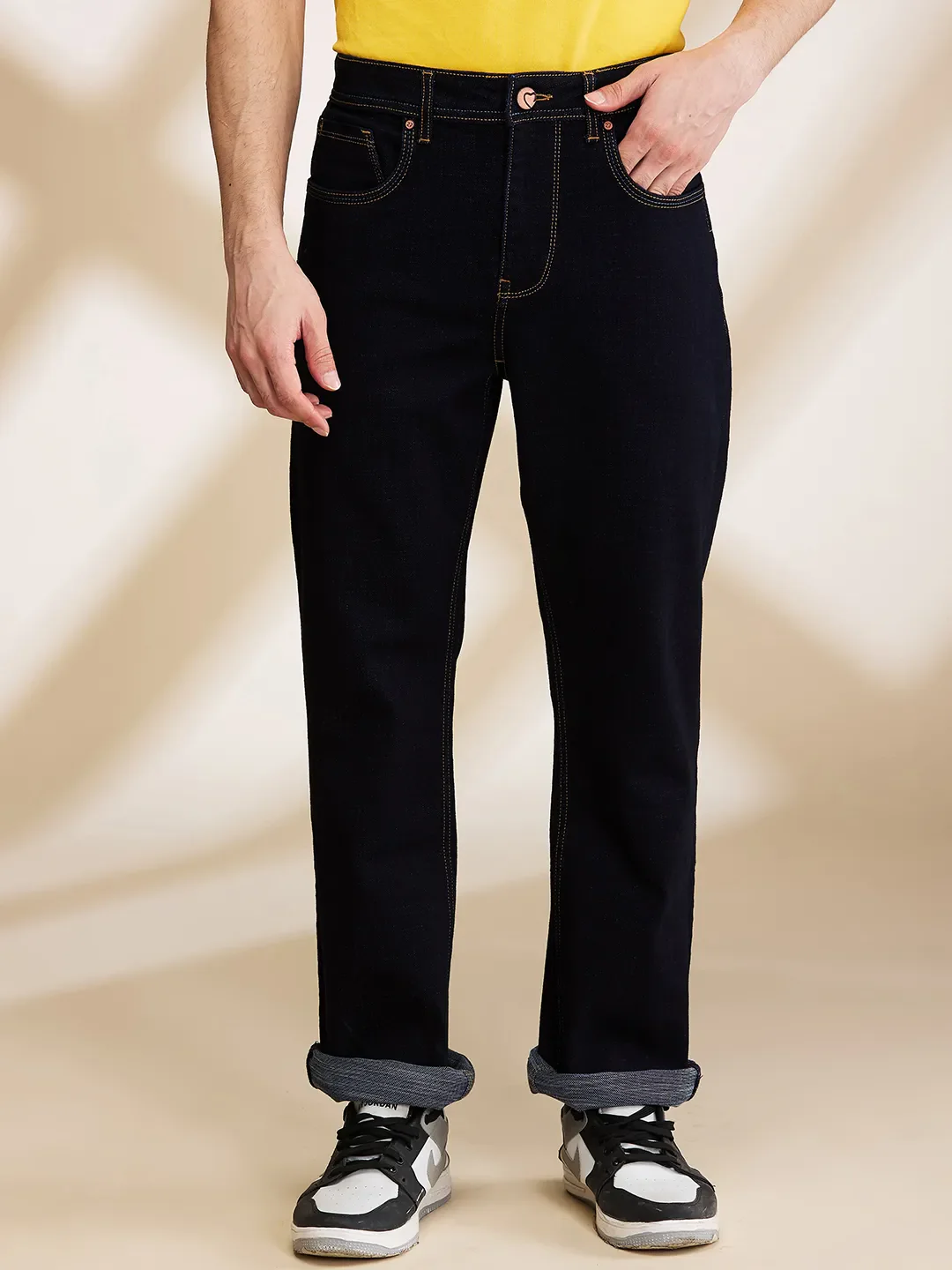 Blue Boot Cut Fit Men's Denims by Being Human Clothing