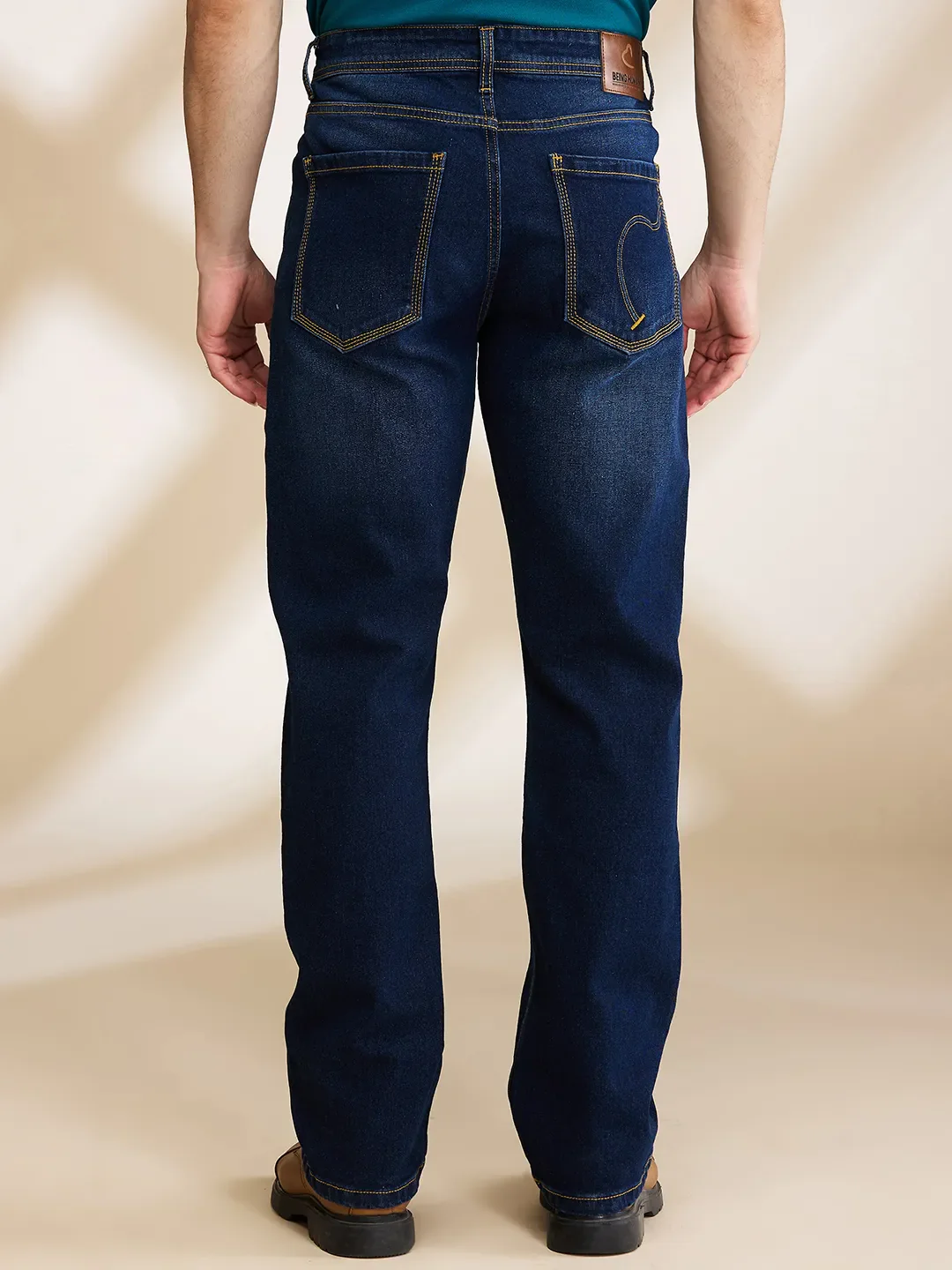 Blue Boot Cut Fit Men's Denims by Being Human Clothing - Image 3