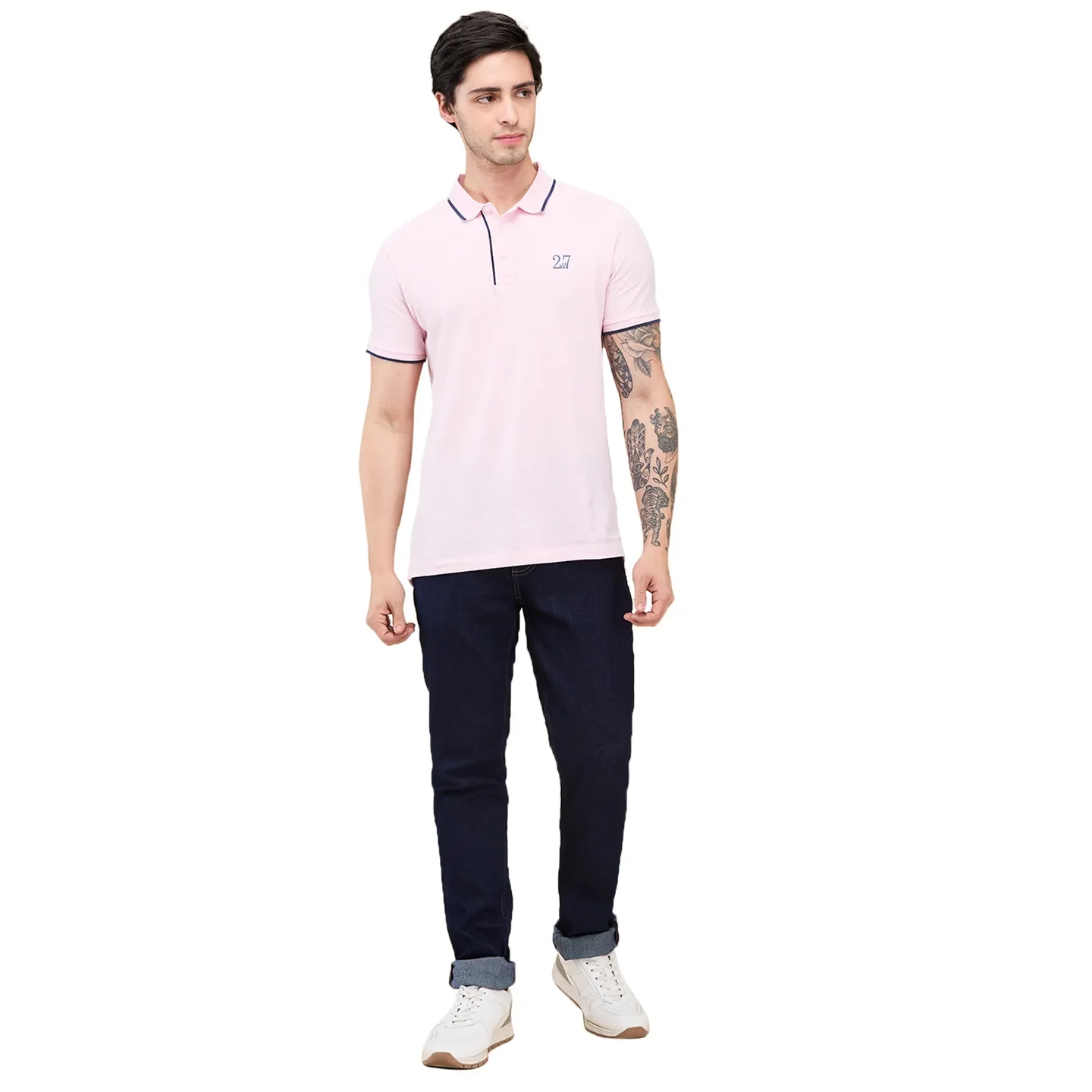 Blue Slim Fit Men's Denims by Being Human Clothing - Image 2