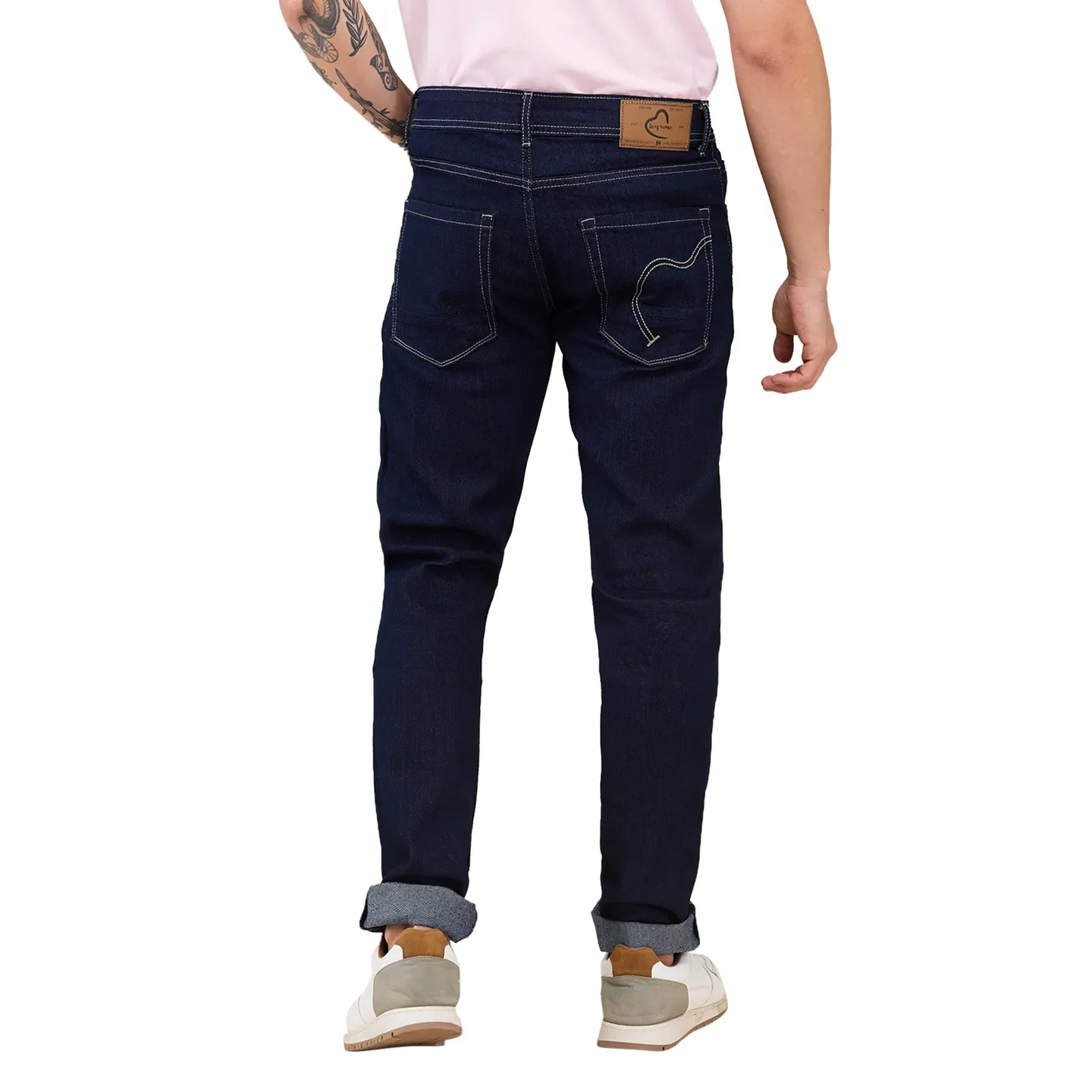 Blue Slim Fit Men's Denims by Being Human Clothing - Image 3