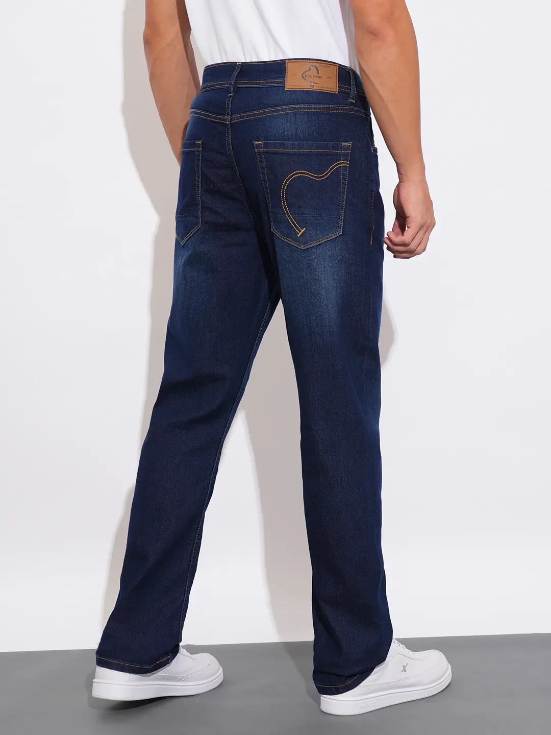 Blue Boot Cut Fit Men's Denims by Being Human Clothing - Image 3