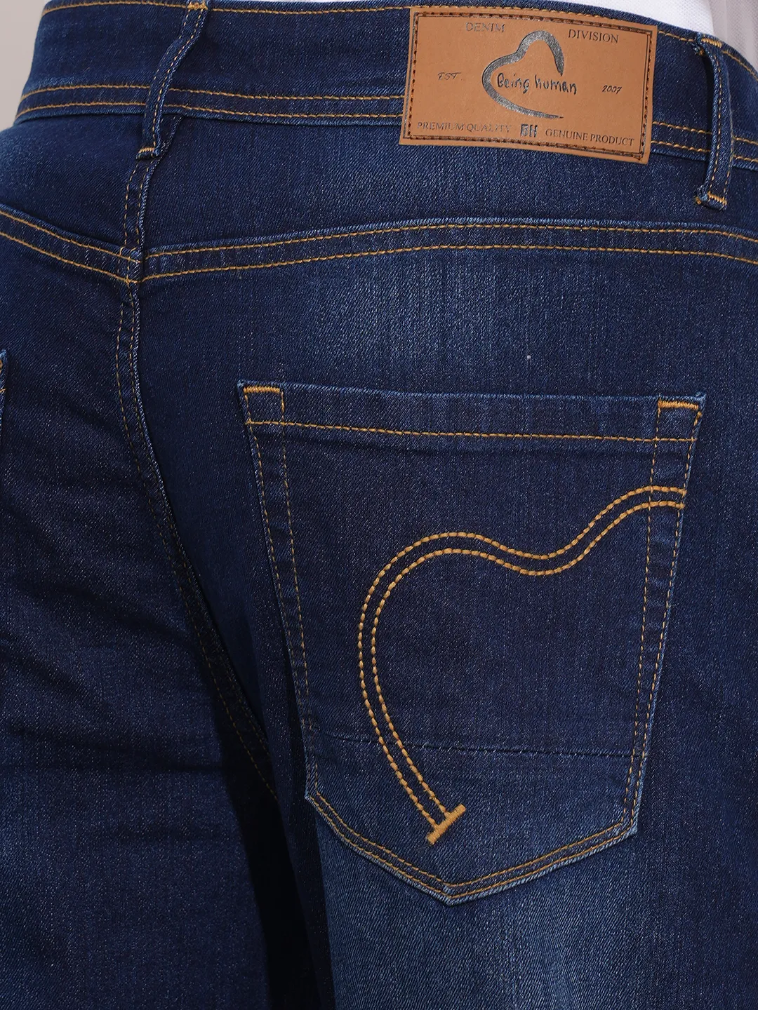 Blue Boot Cut Fit Men's Denims by Being Human Clothing - Image 5