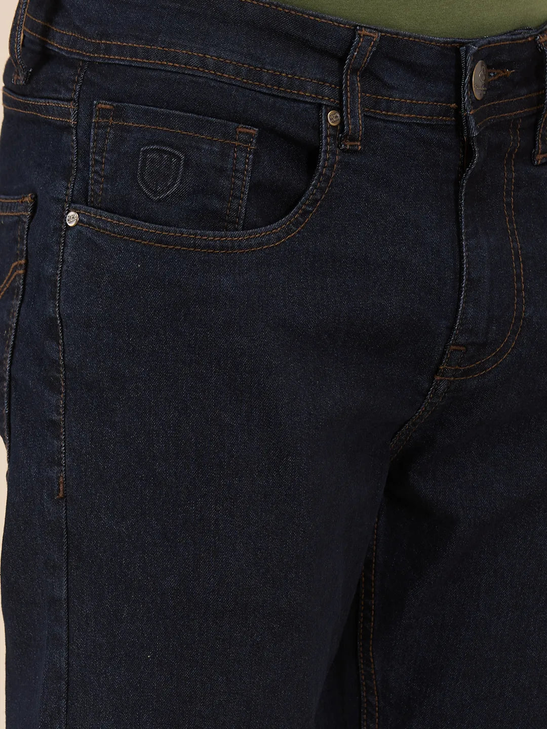 Blue Straight Fit Men's Denims by Being Human Clothing - Image 5