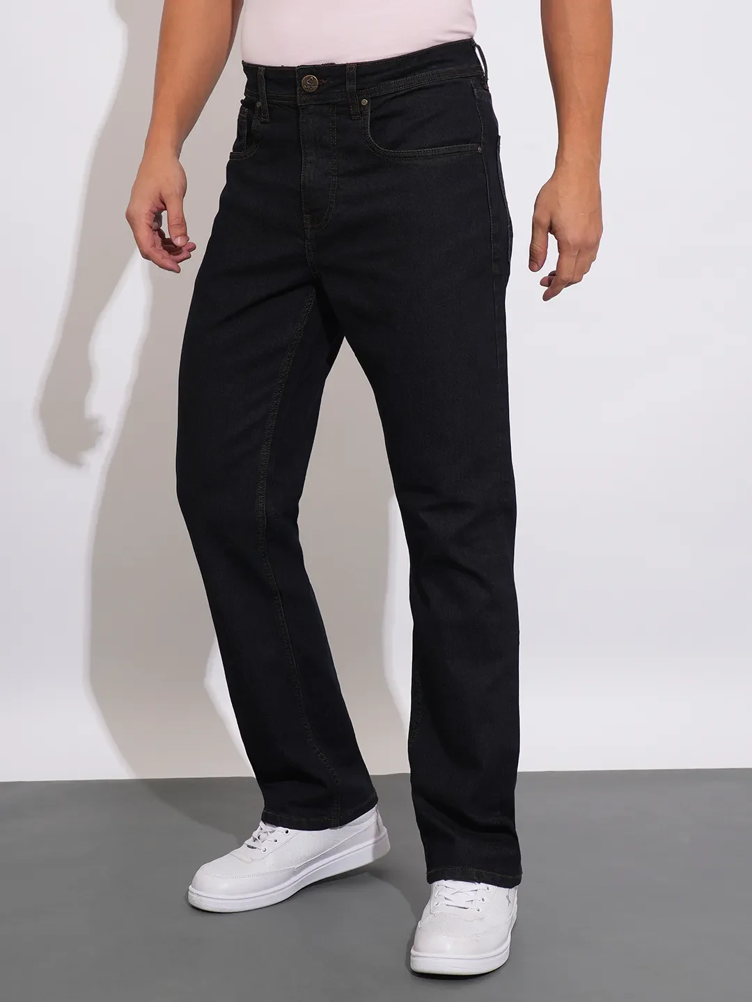 Blue Boot Cut Fit Men's Denims by Being Human Clothing - Image 2