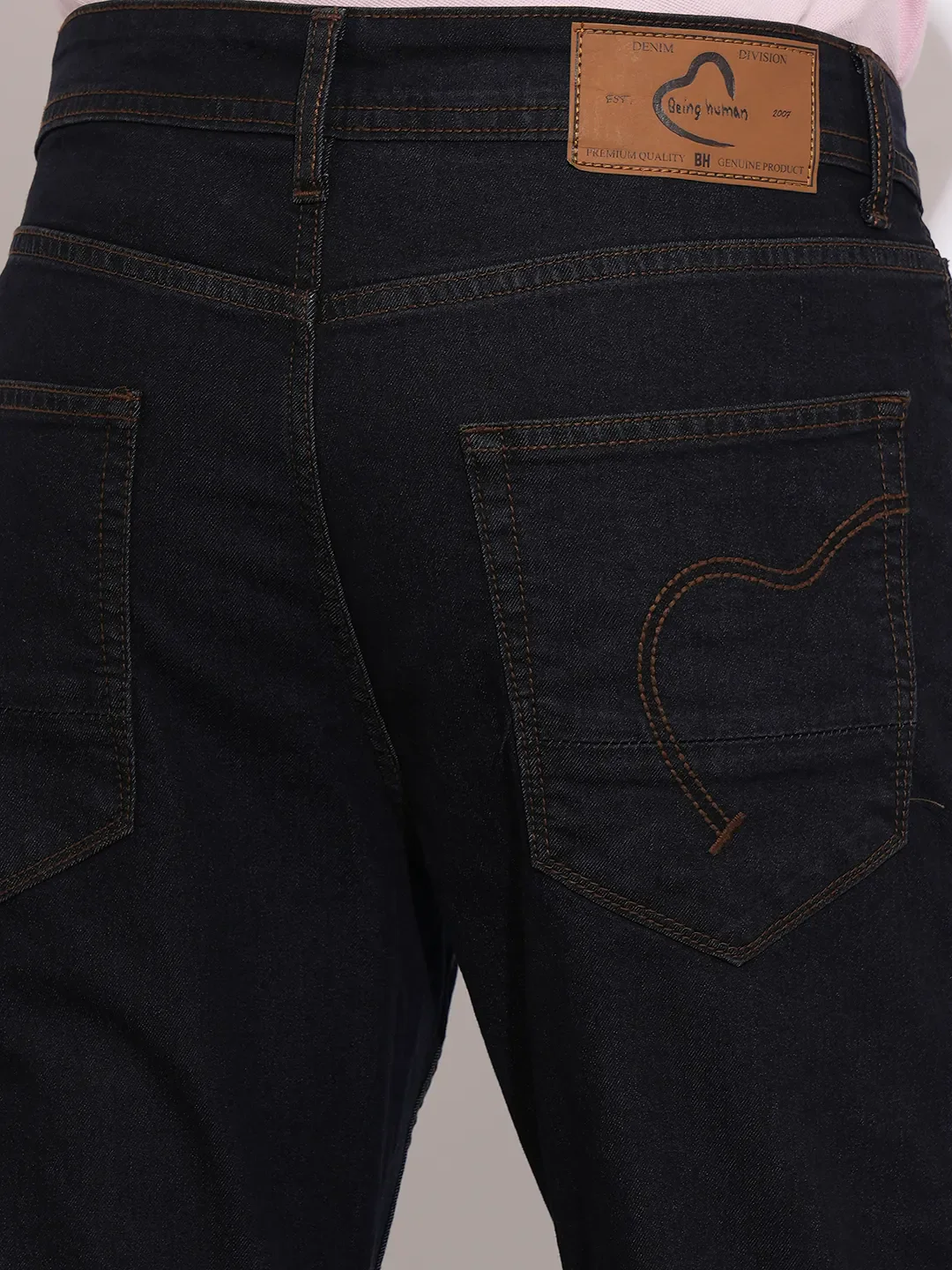 Blue Boot Cut Fit Men's Denims by Being Human Clothing - Image 6