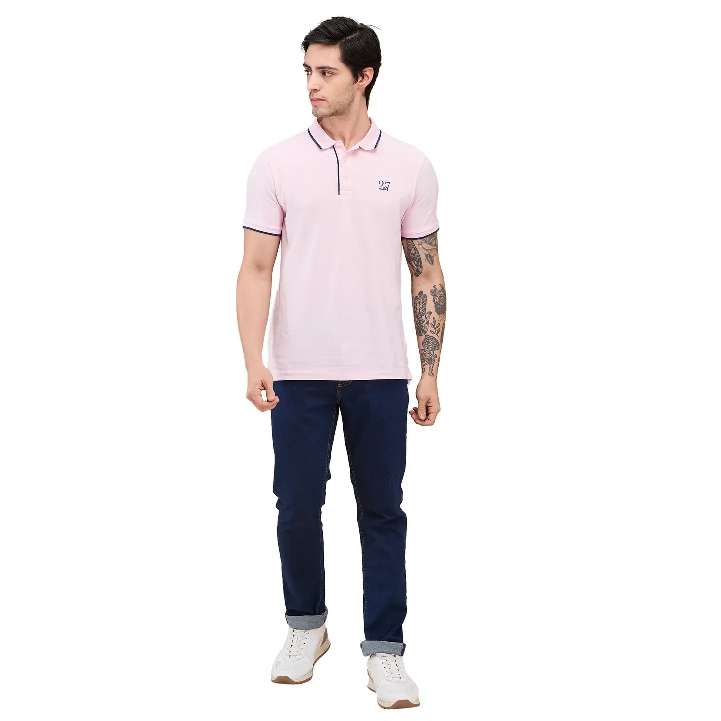 Blue Slim Fit Men's Denims by Being Human Clothing - Image 2