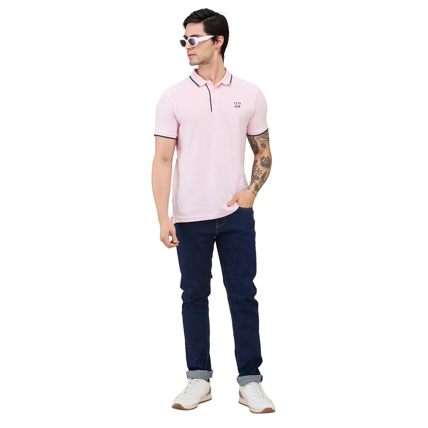 Blue Slim Fit Men's Denims by Being Human Clothing - Image 6