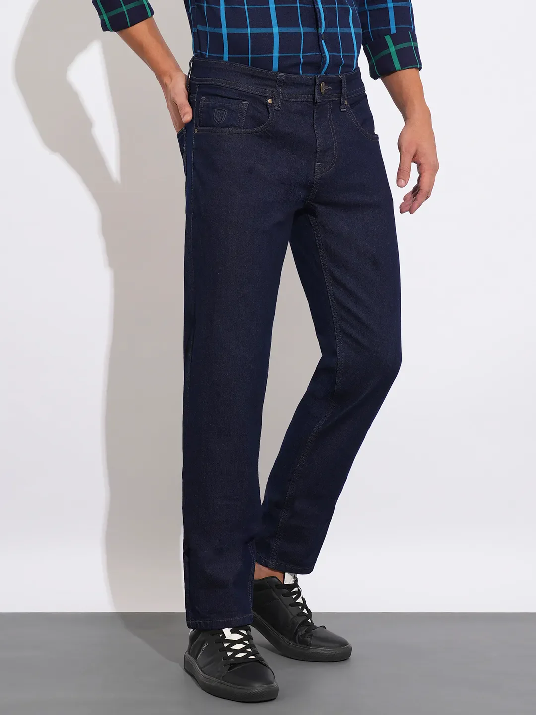 Blue Slim Fit Men's Denims by Being Human Clothing - Image 2