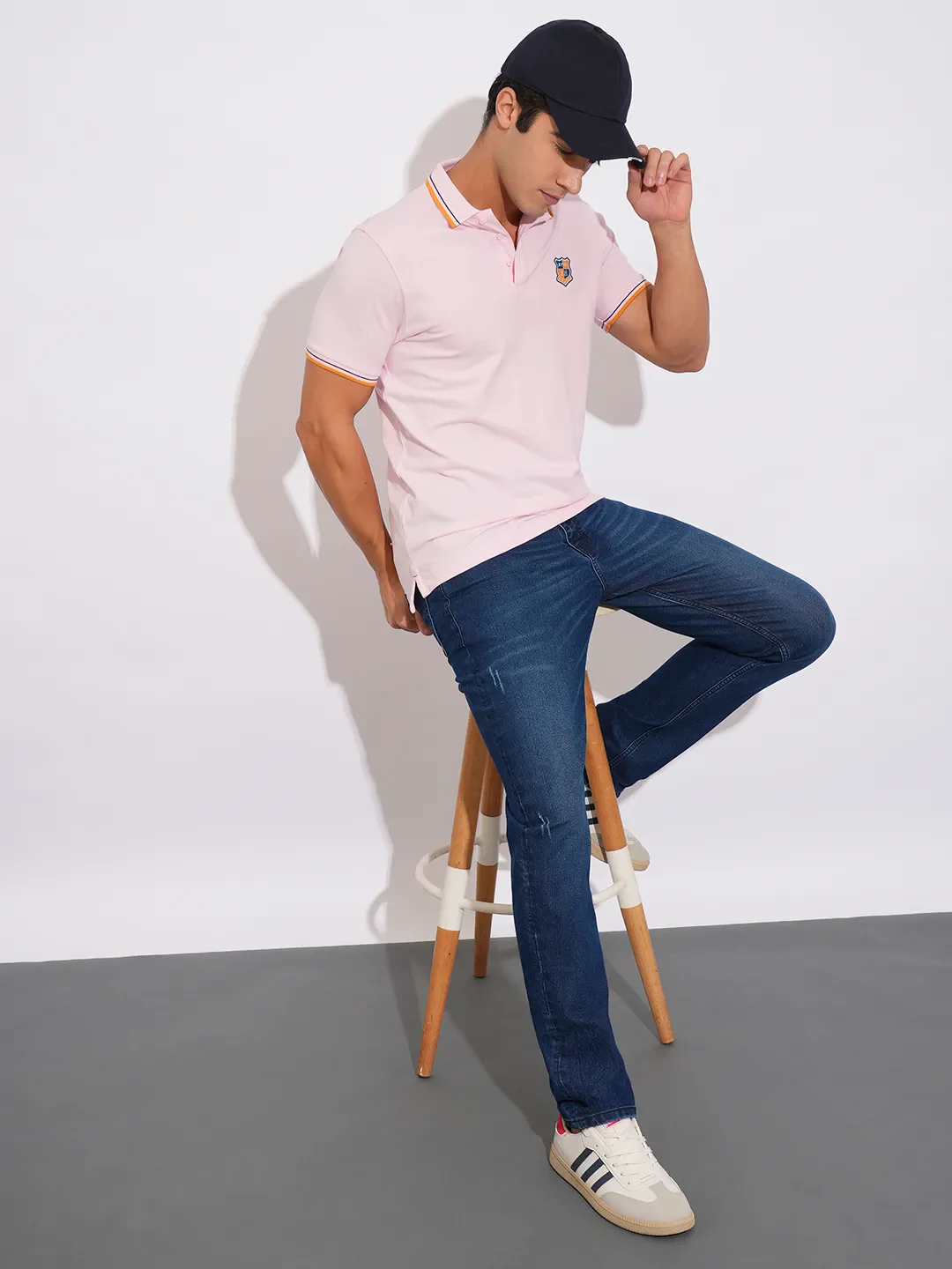 Blue Slim Fit Denims For Men By Being Human Clothing - Image 4