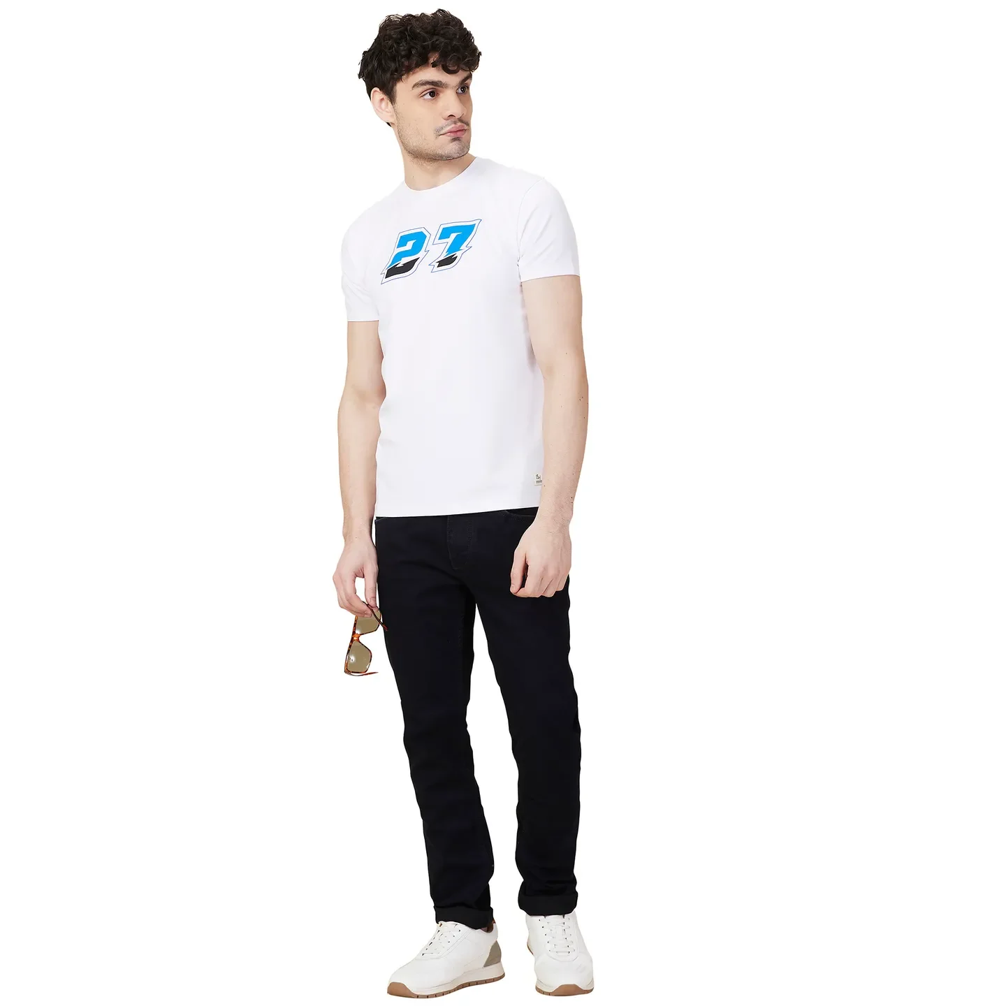 Dark Blue Slim Fit Denims For Men By Being Human Clothing - Image 2
