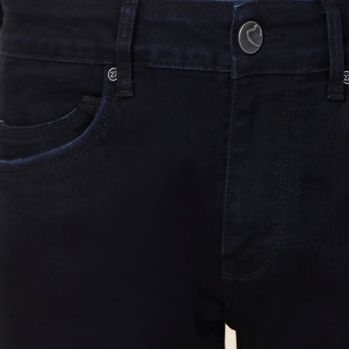 Dark Blue Slim Fit Denims For Men By Being Human Clothing - Image 5